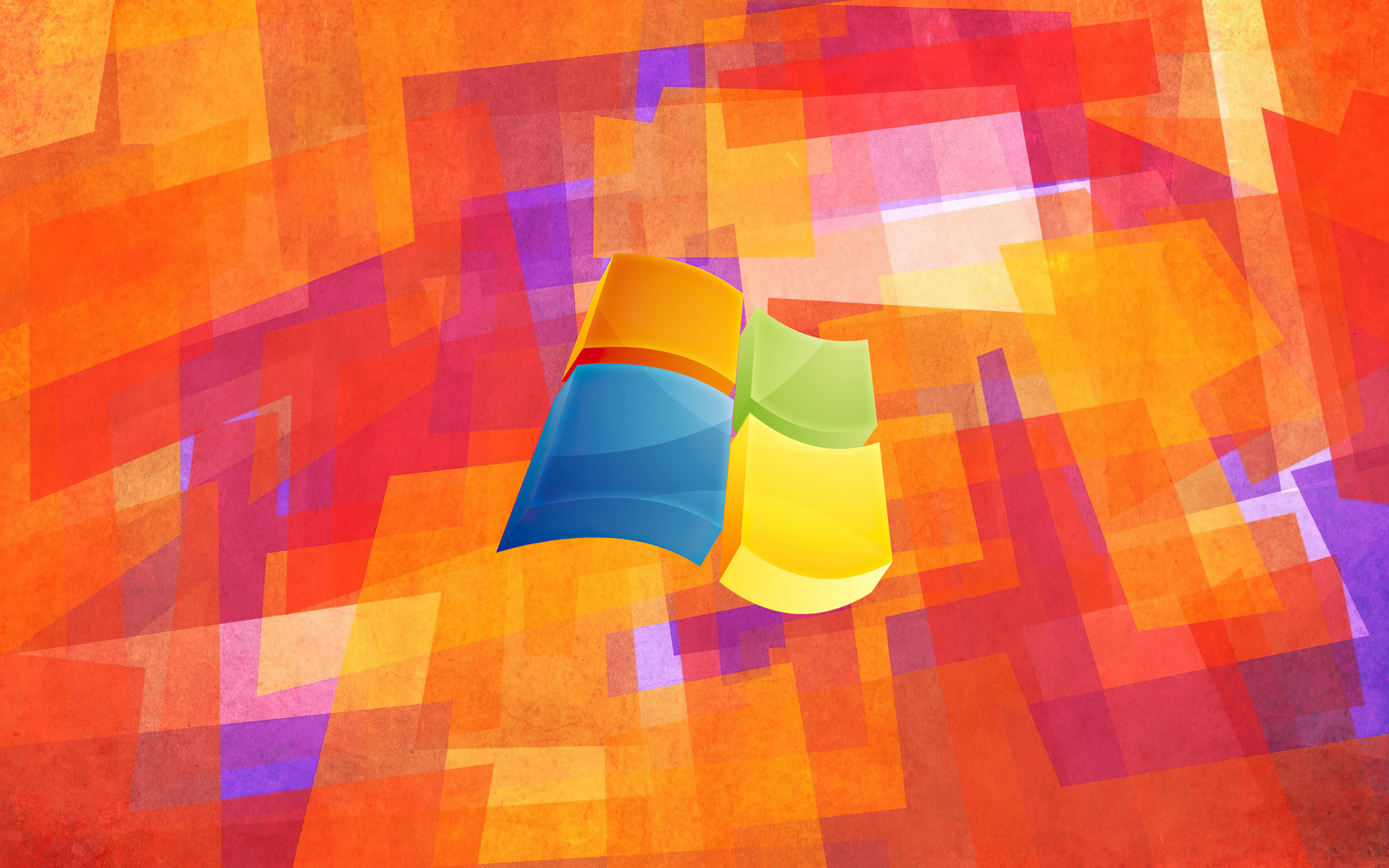 Windows XP, 3D logo, geometry, 2880x1800 wallpaper
