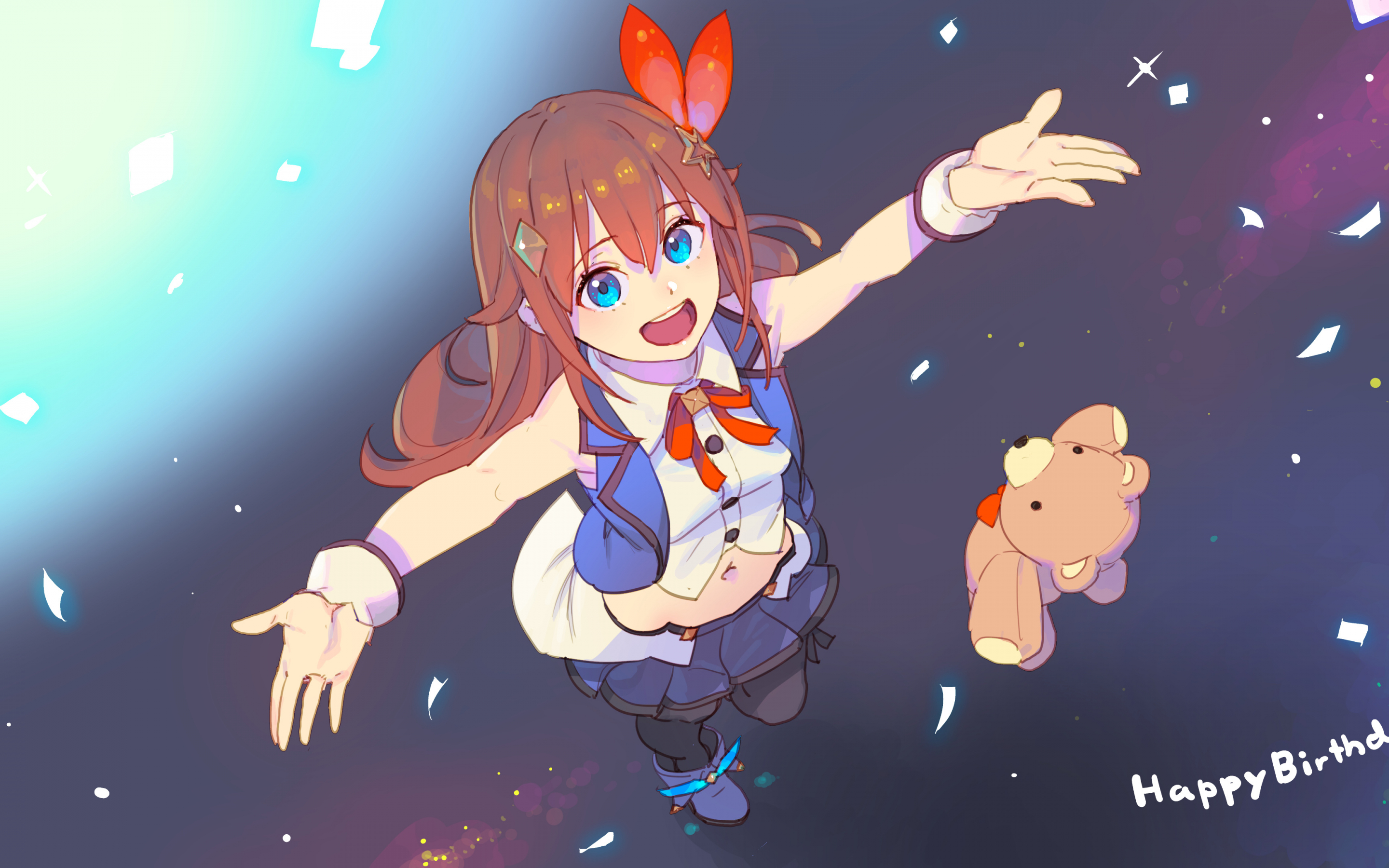 Anime girl, cute, Tokino Sora, Virtual Youtuber, 2880x1800 wallpaper