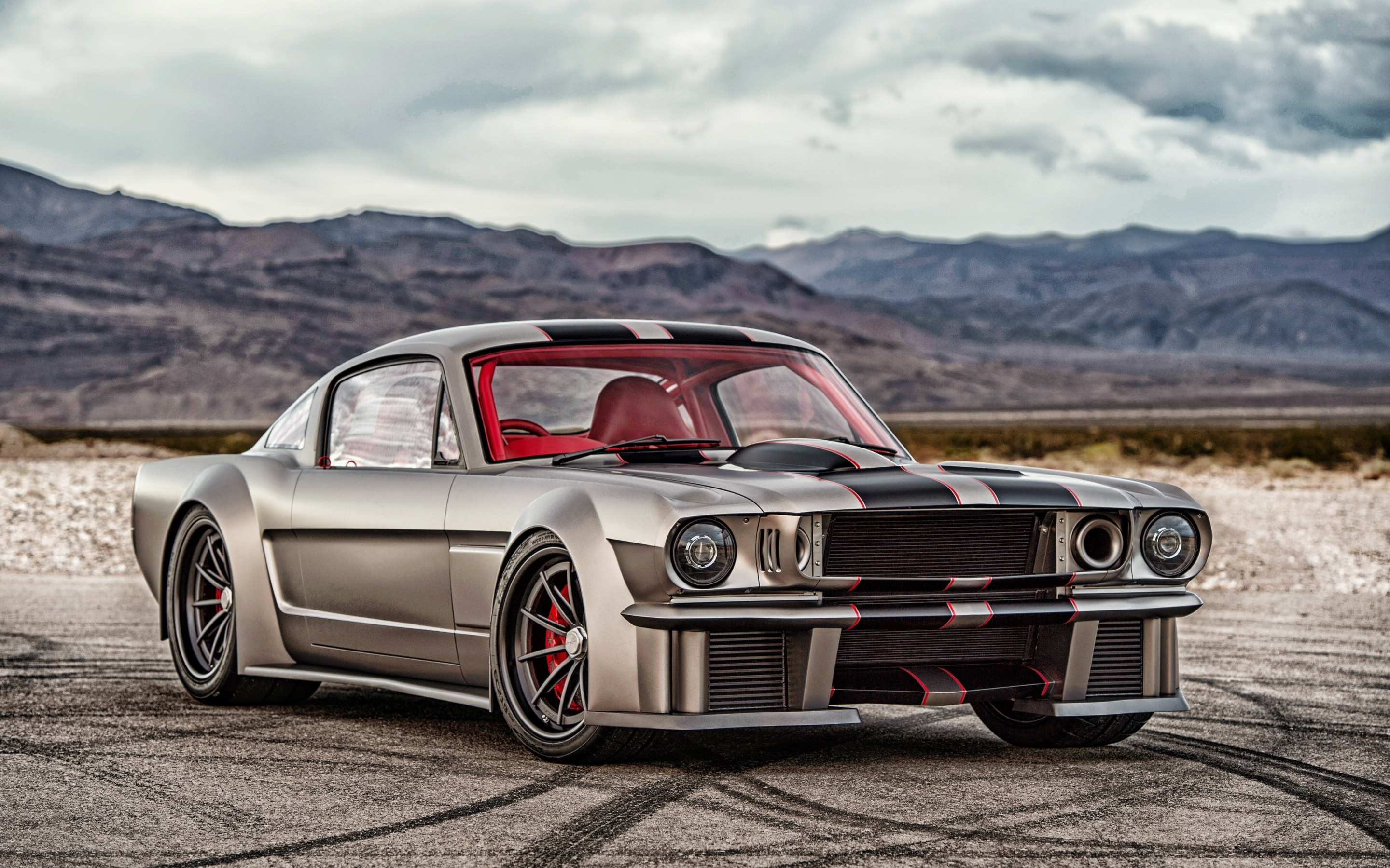Muscle car, front, ford mustang, 2880x1800 wallpaper