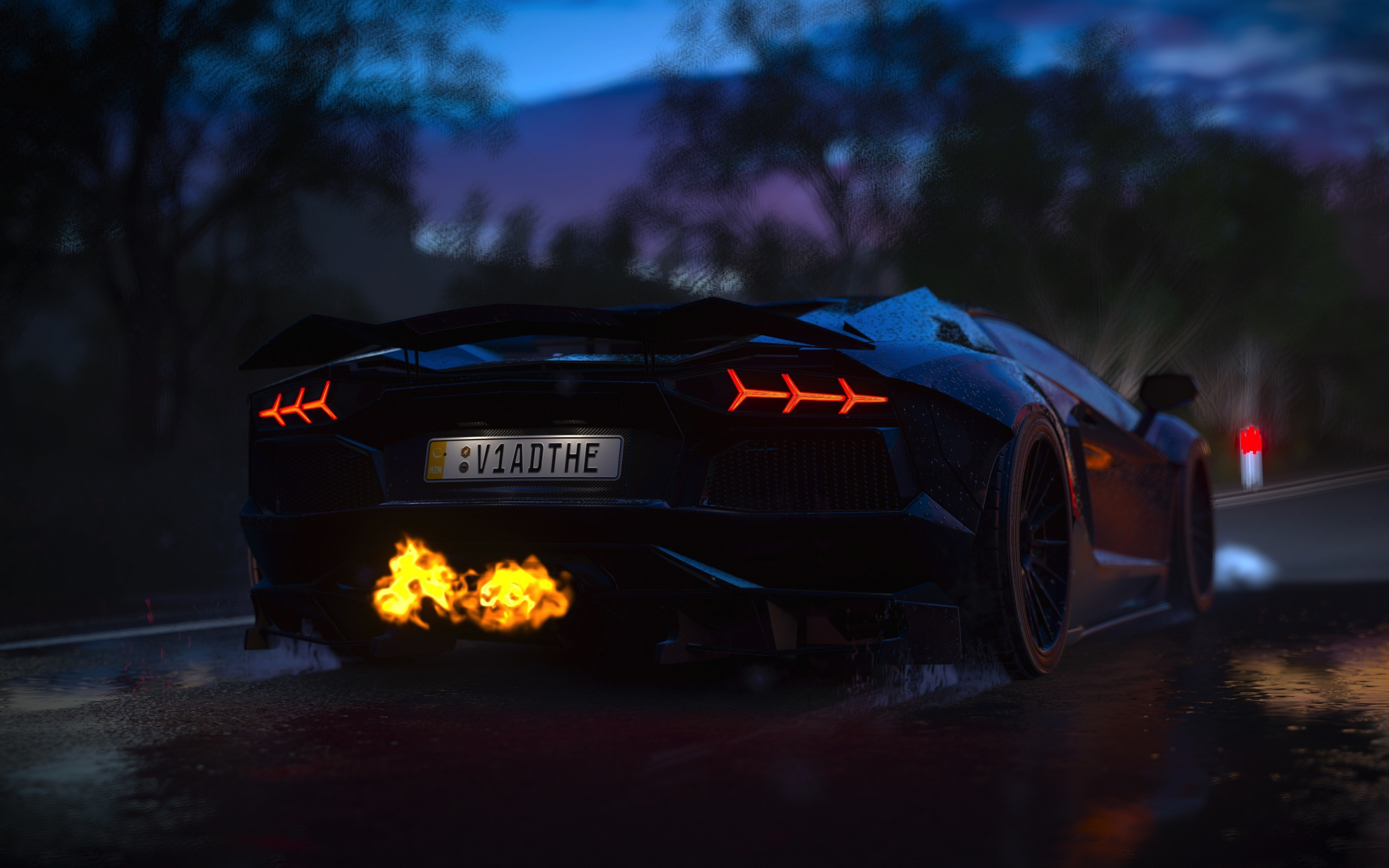 Forza horizon 3, Lamborghini Aventador, sports car, video game, 2880x1800 wallpaper