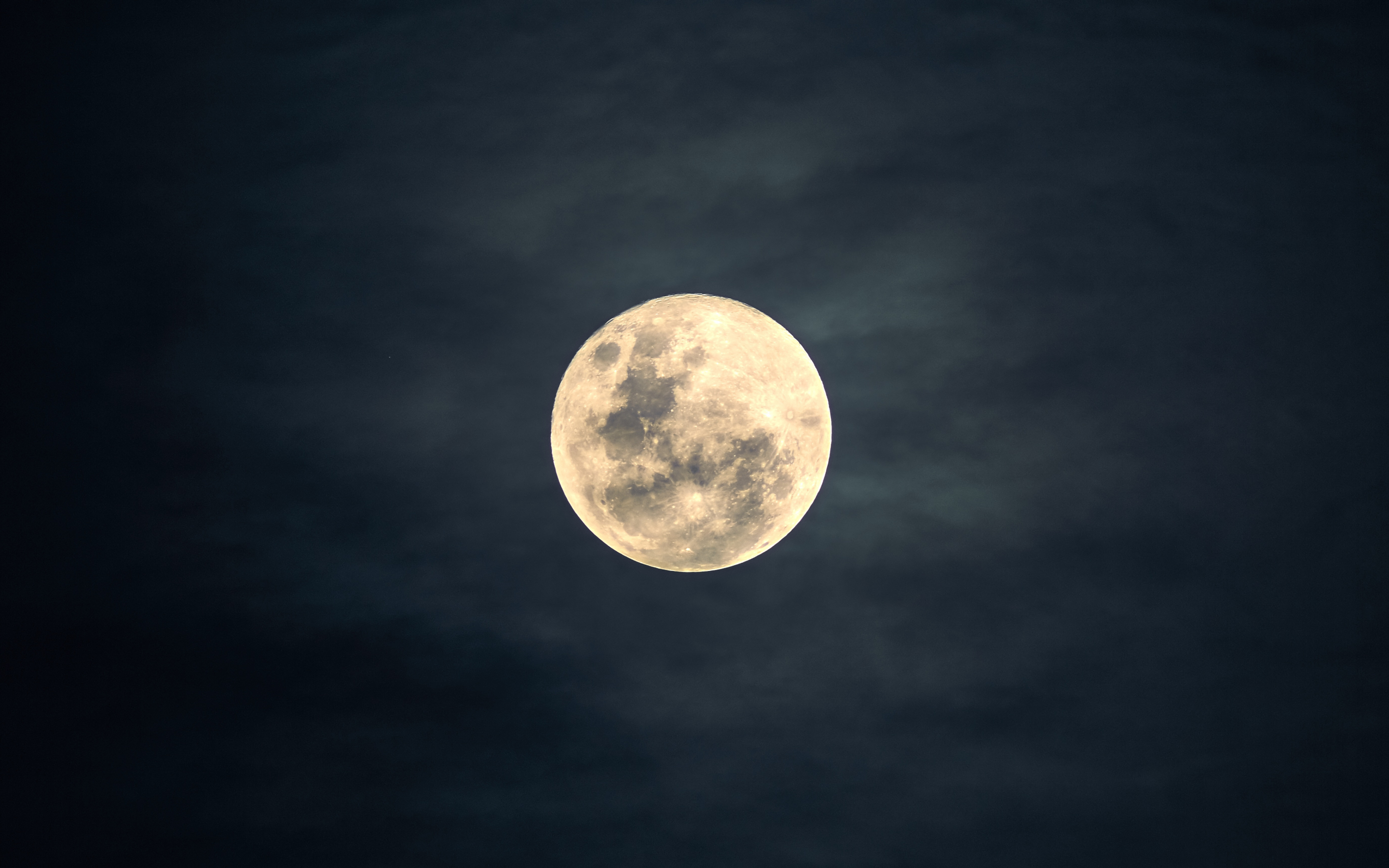 Moon, night, sky, 2880x1800 wallpaper