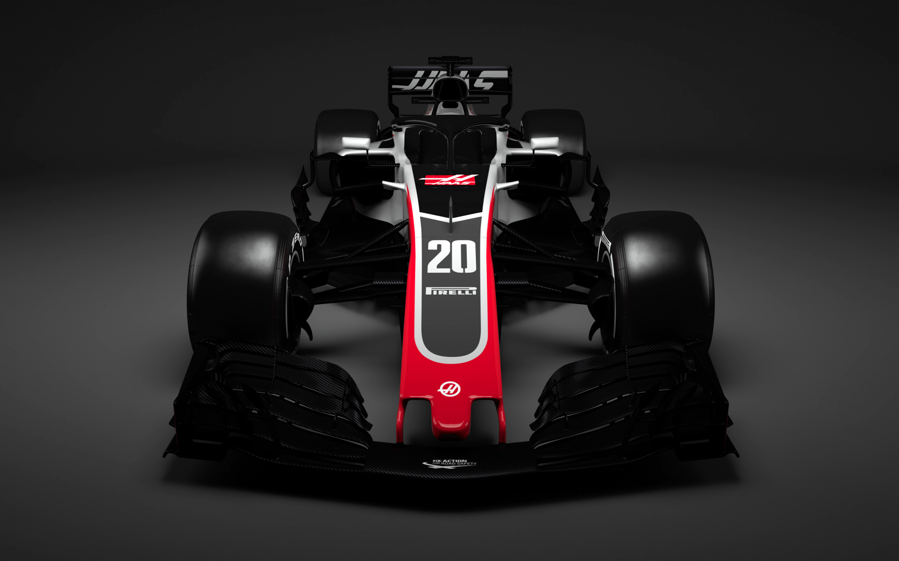 Haas formula 1, sports car, front, 2880x1800 wallpaper