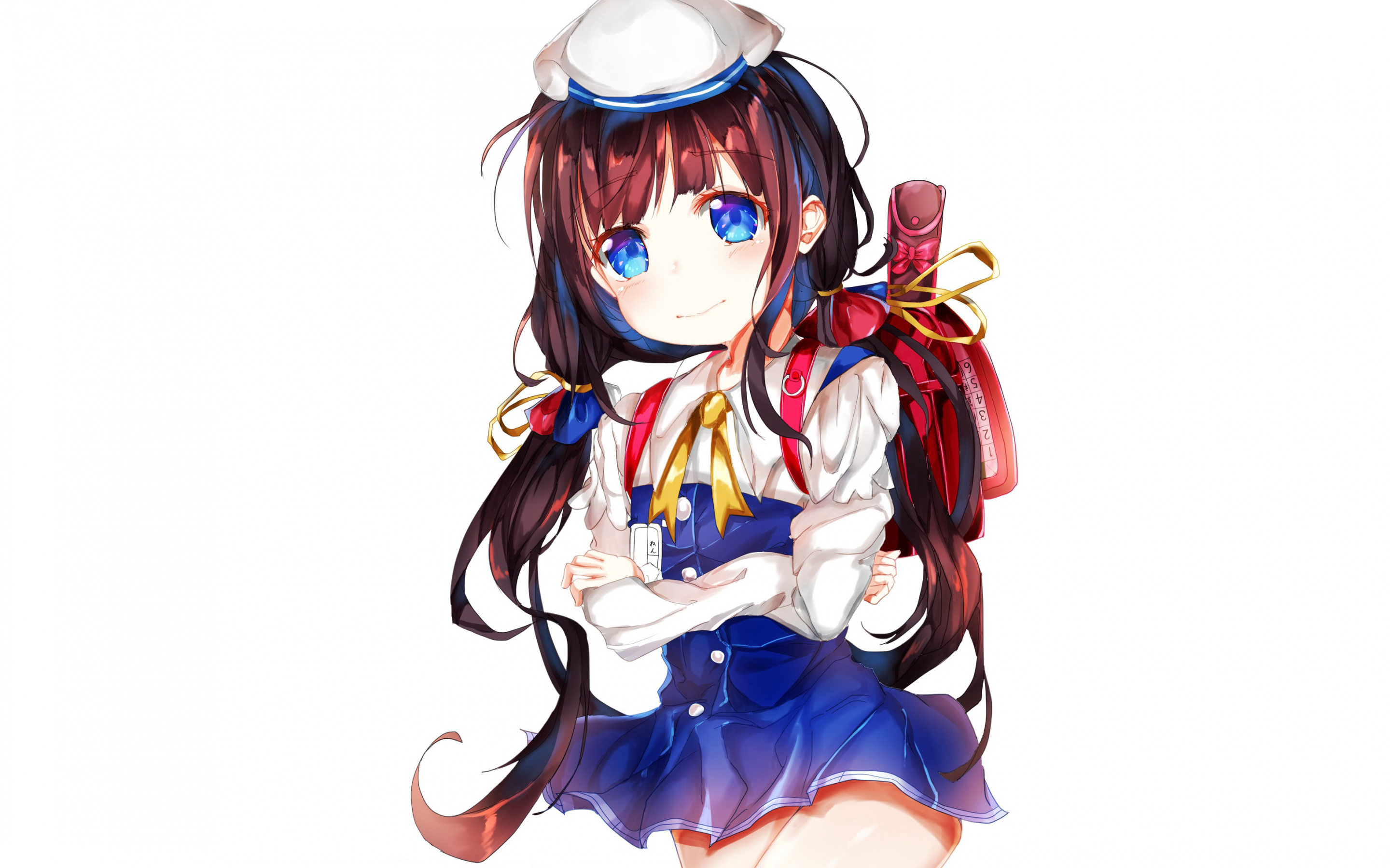Cute, blue eyes, anime girl, Ai Hinatsuru, Ryuuou no Oshigoto!, 2880x1800 wallpaper