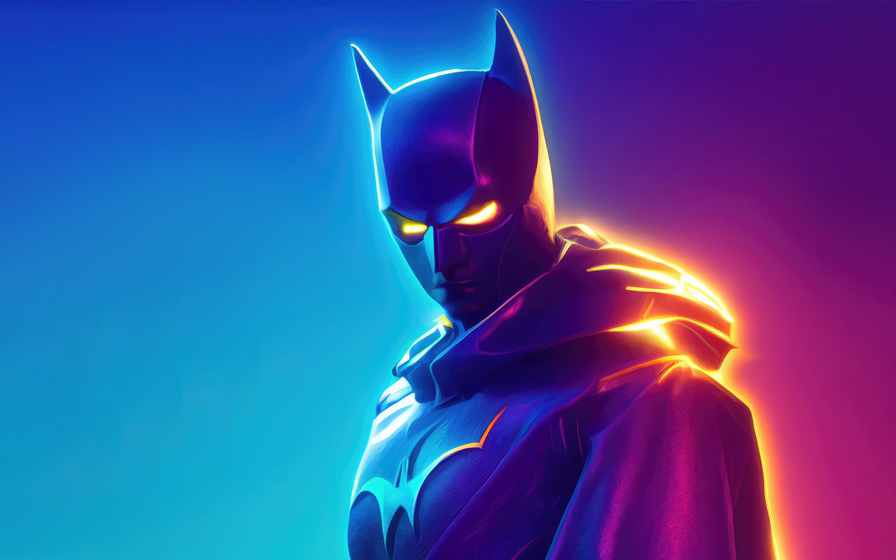 The Glowing Batman, art, 2880x1800 wallpaper