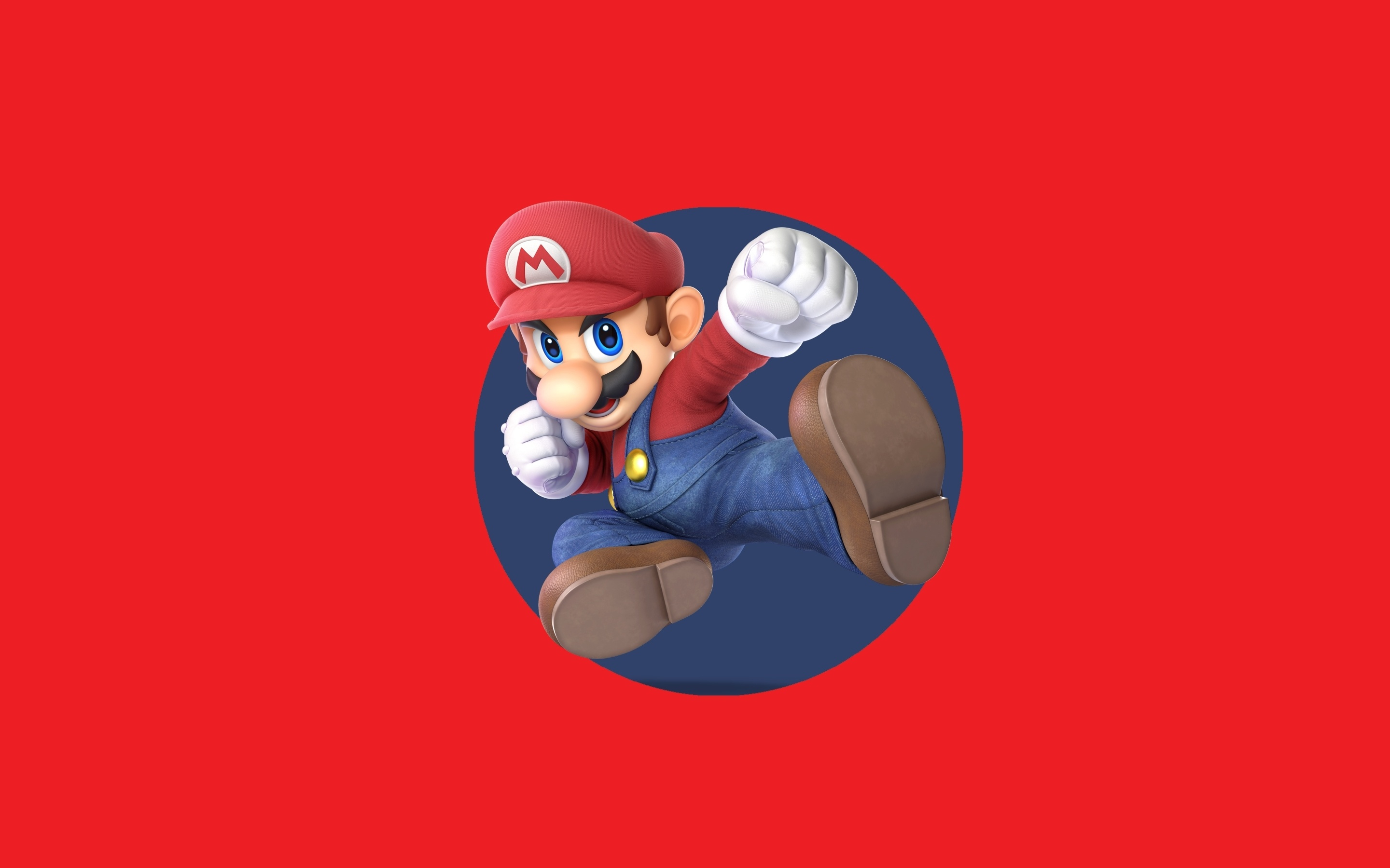 Super Mario, video game, Super Smash Bros. Ultimate, minimal, 2880x1800 wallpaper