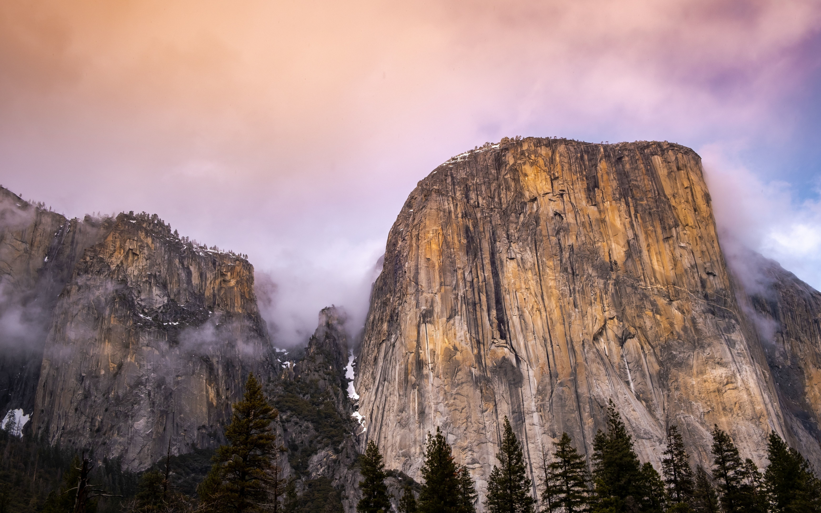 Yosemite Park, Half Dome, rocky cliff, nature, 2880x1800 wallpaper