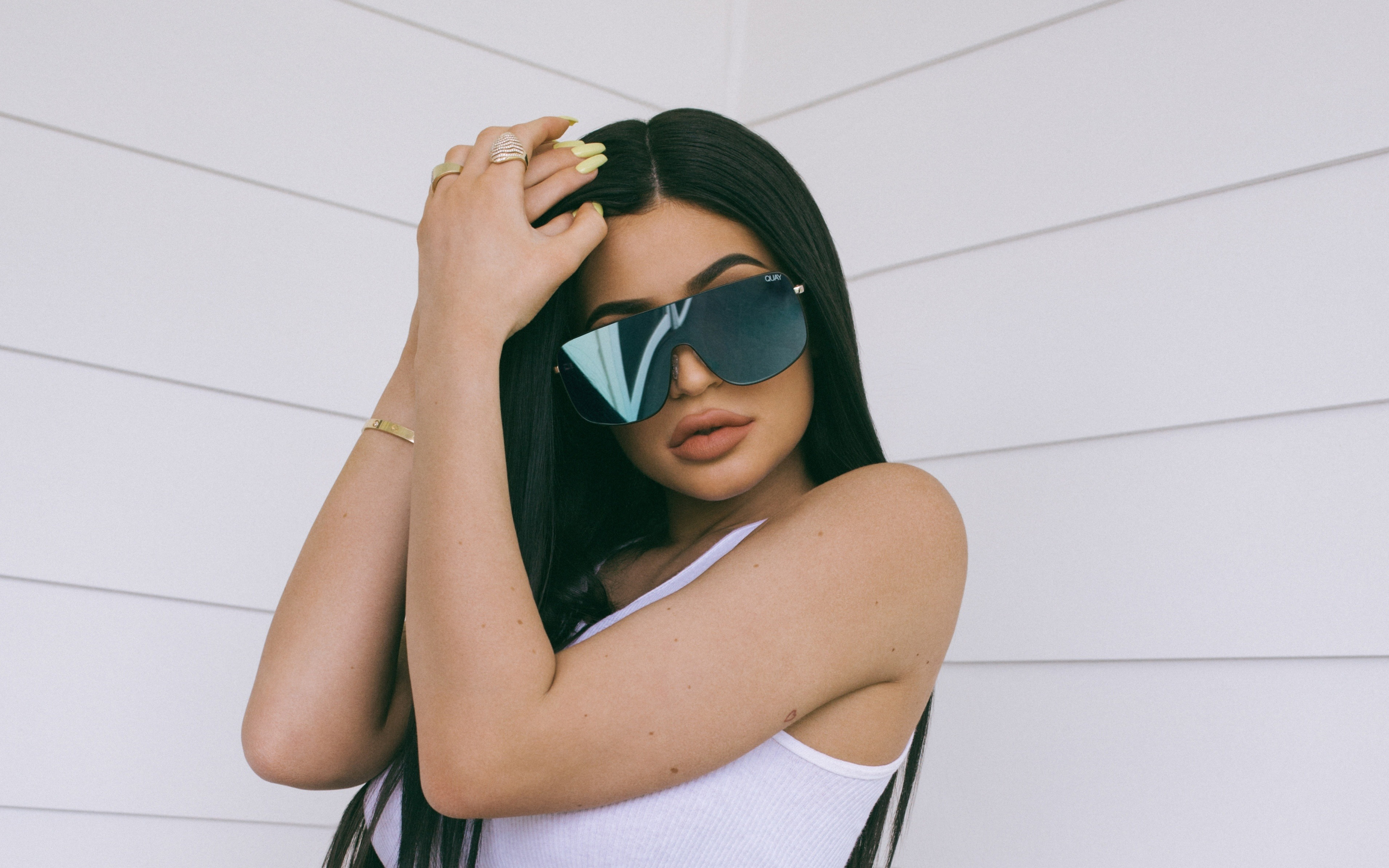 Kylie jenner, 2018, Quay, X drop two, collection, sunglasses, model, 2880x1800 wallpaper