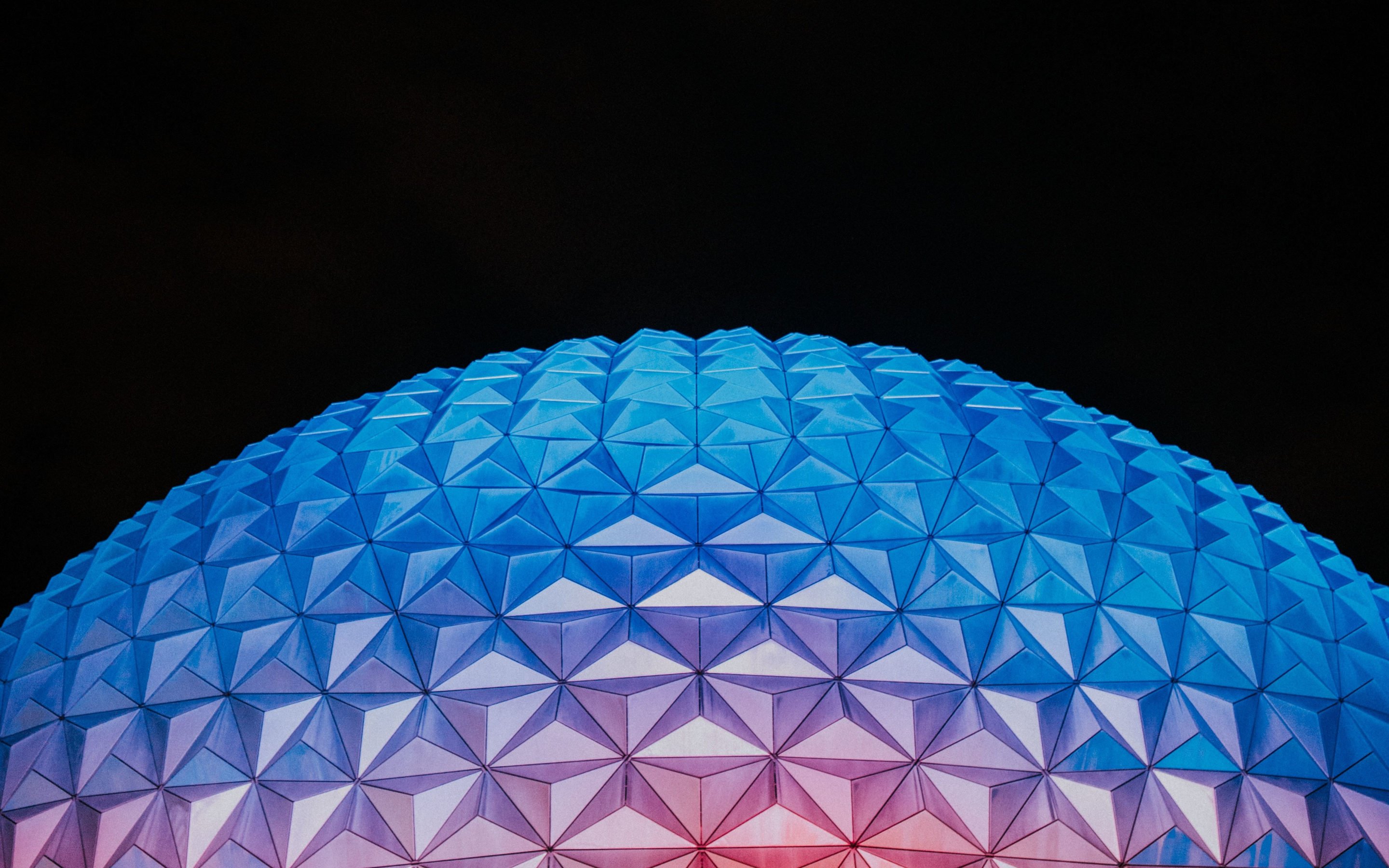 Disney World Epcot, building, dome, architecture, 2880x1800 wallpaper
