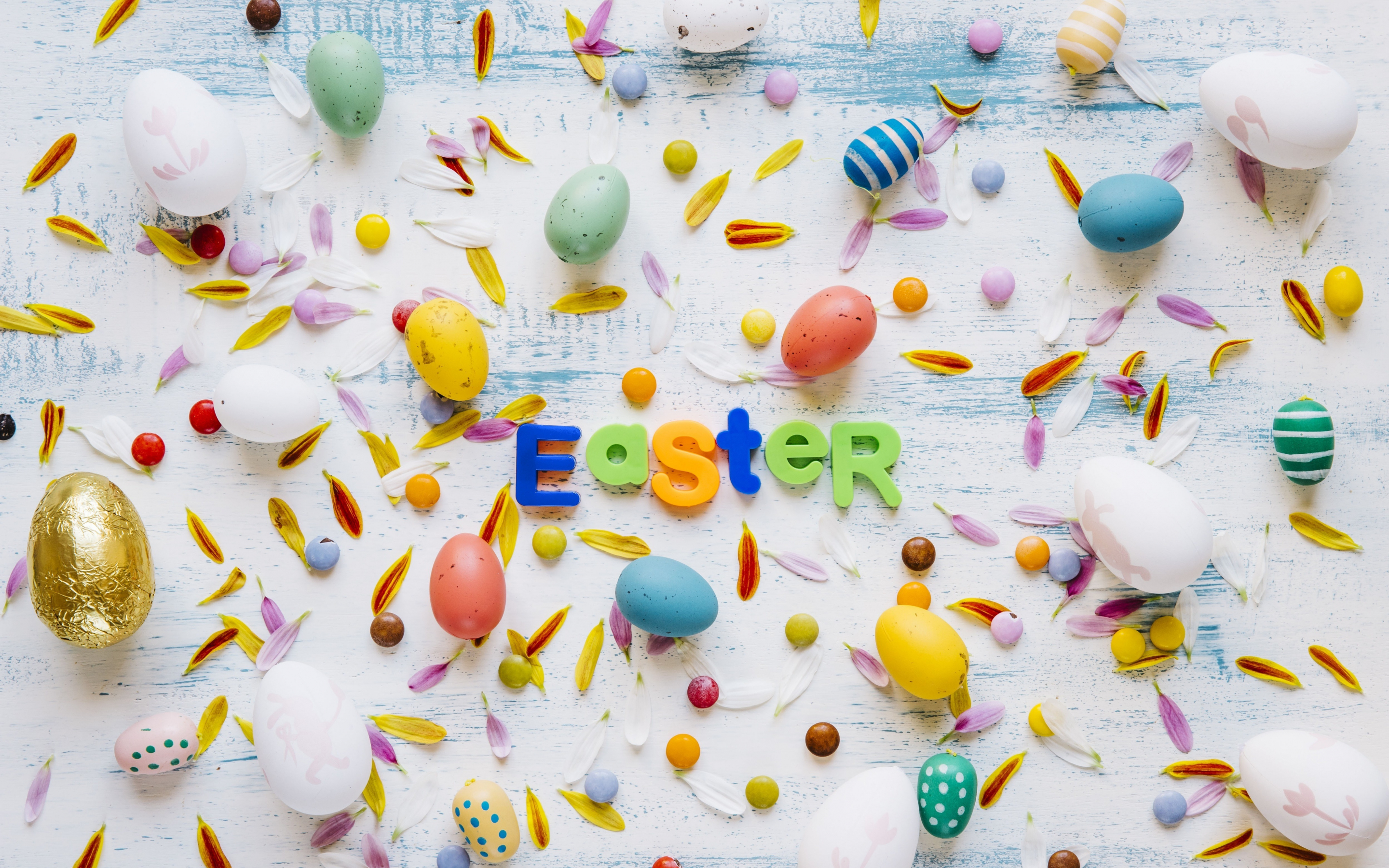 Eggs, colorful, easter, 2880x1800 wallpaper