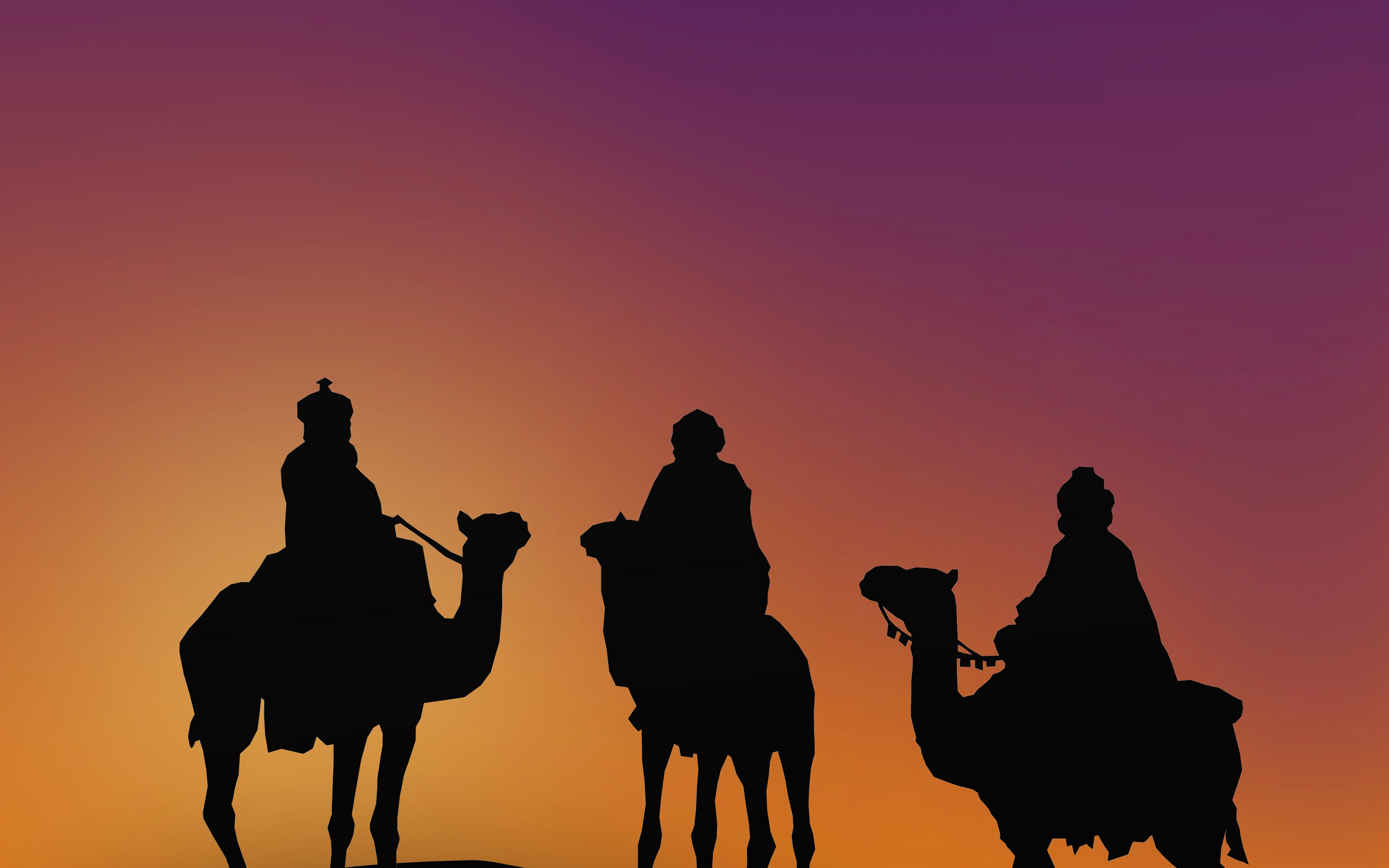 Epiphany, camel, silhouette, minimal, 2880x1800 wallpaper