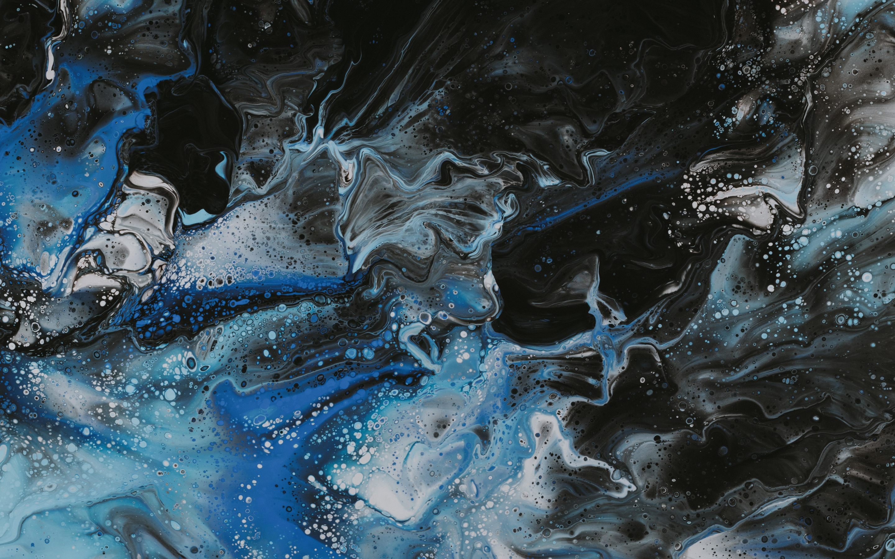 Texture, blue-dark, abstraction art, 2880x1800 wallpaper