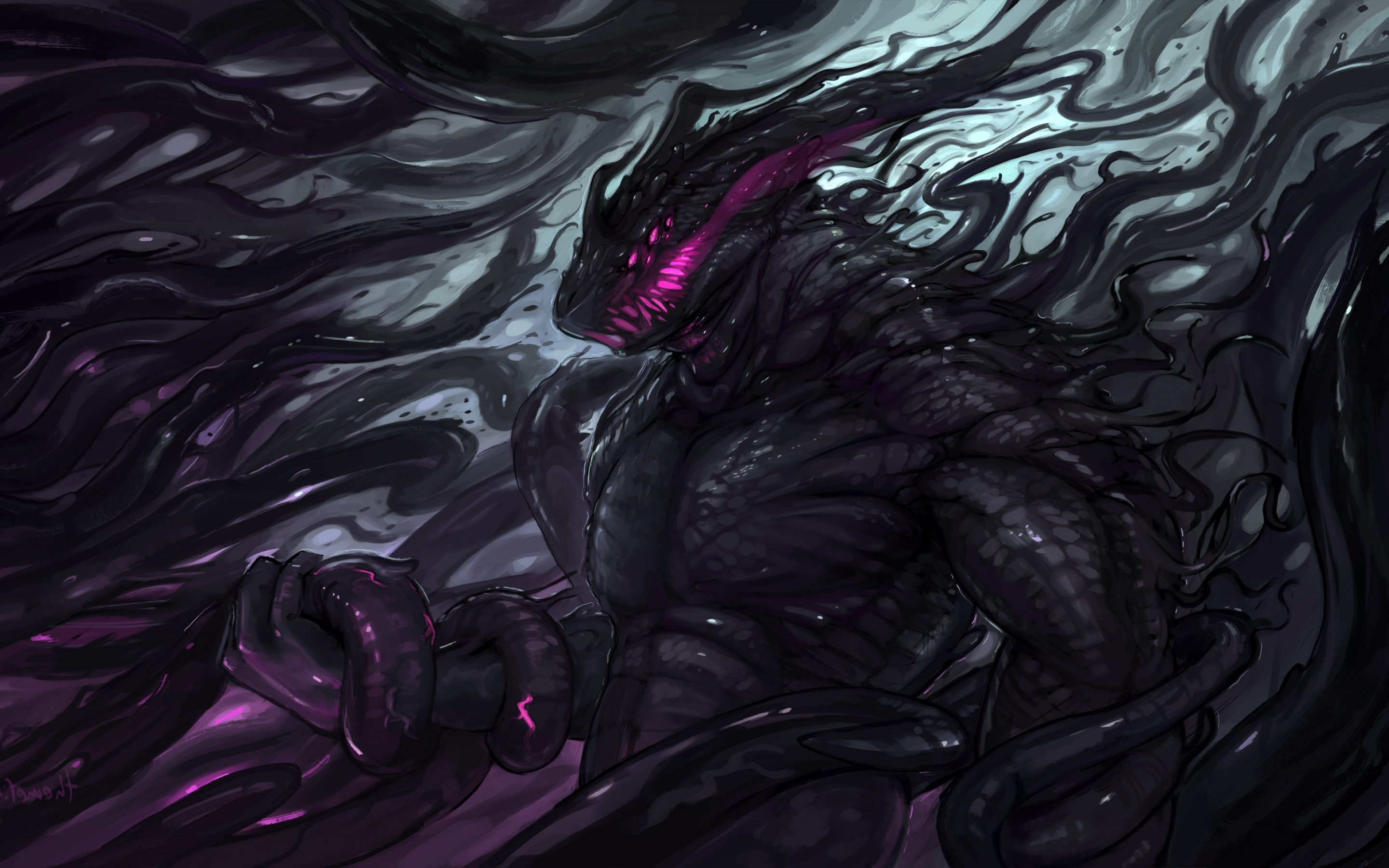 Download x1800 Wallpaper Dark Fantasy Creature Monster Art Mac Pro Retaia Image Background