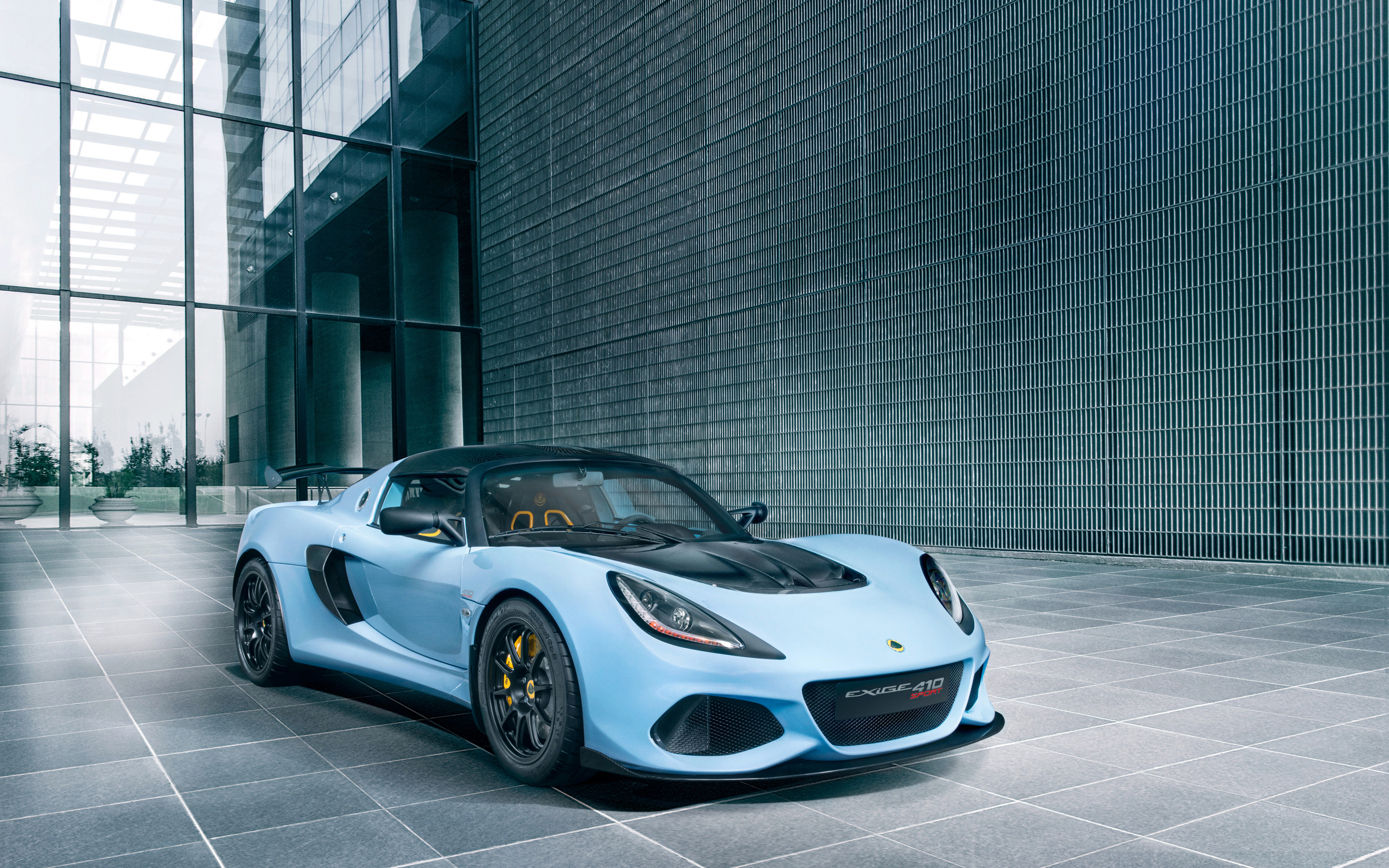 Lotus exige sport 410, 2018 car, sky blue, 2880x1800 wallpaper