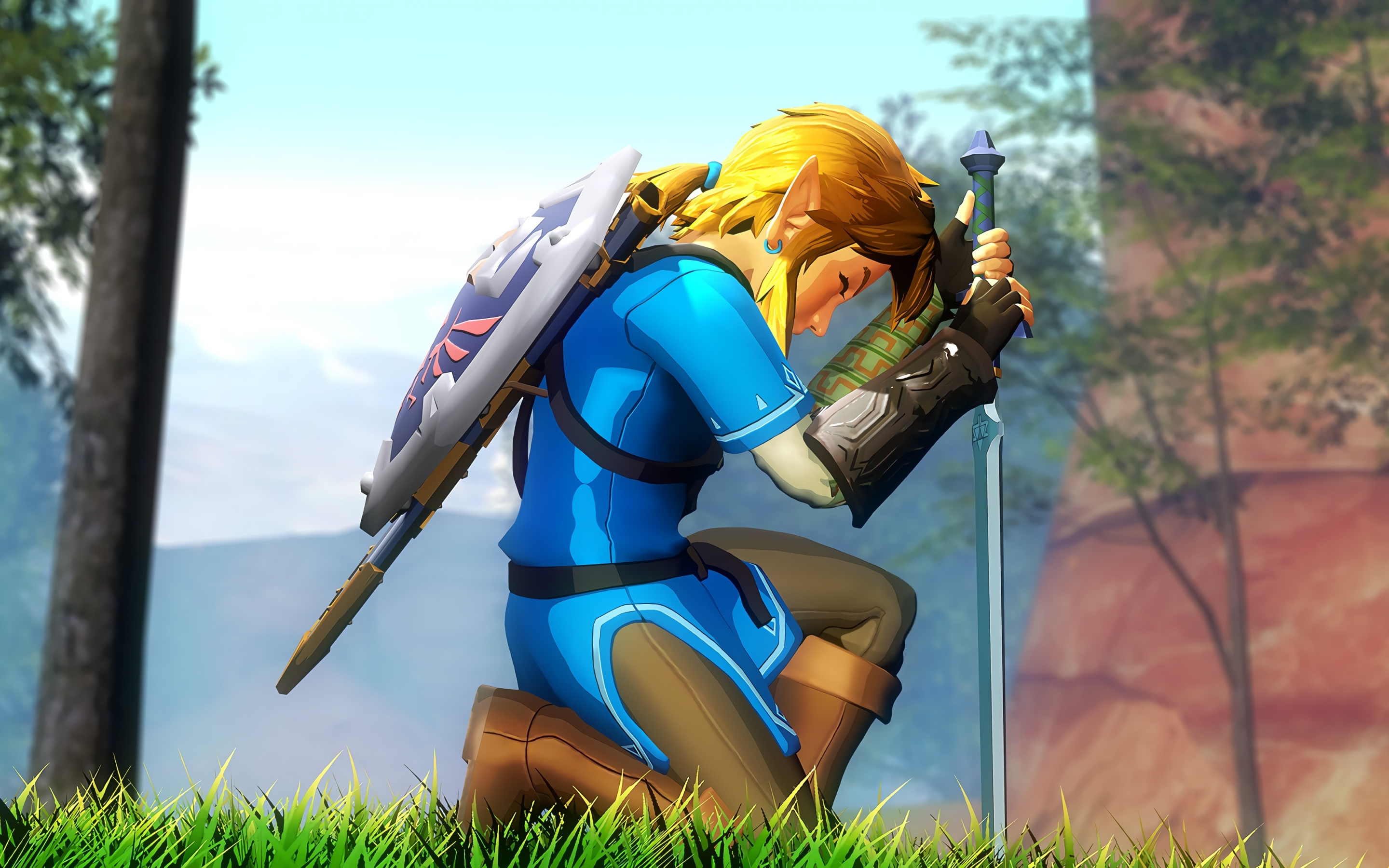 The Legend of Zelda, game, video game, warrior, 2880x1800 wallpaper
