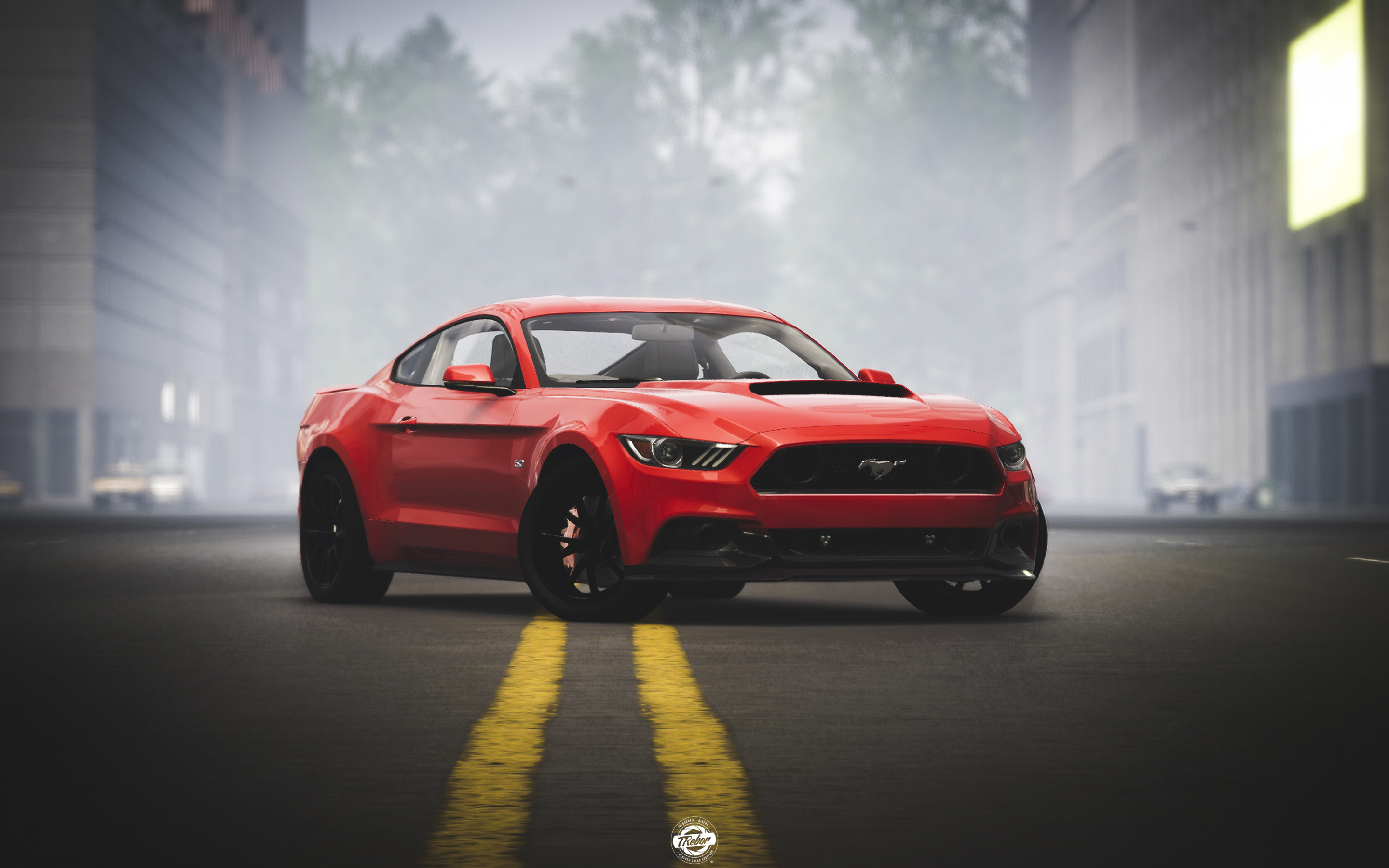 Ford Mustang, The Crew 2, video game, 2880x1800 wallpaper
