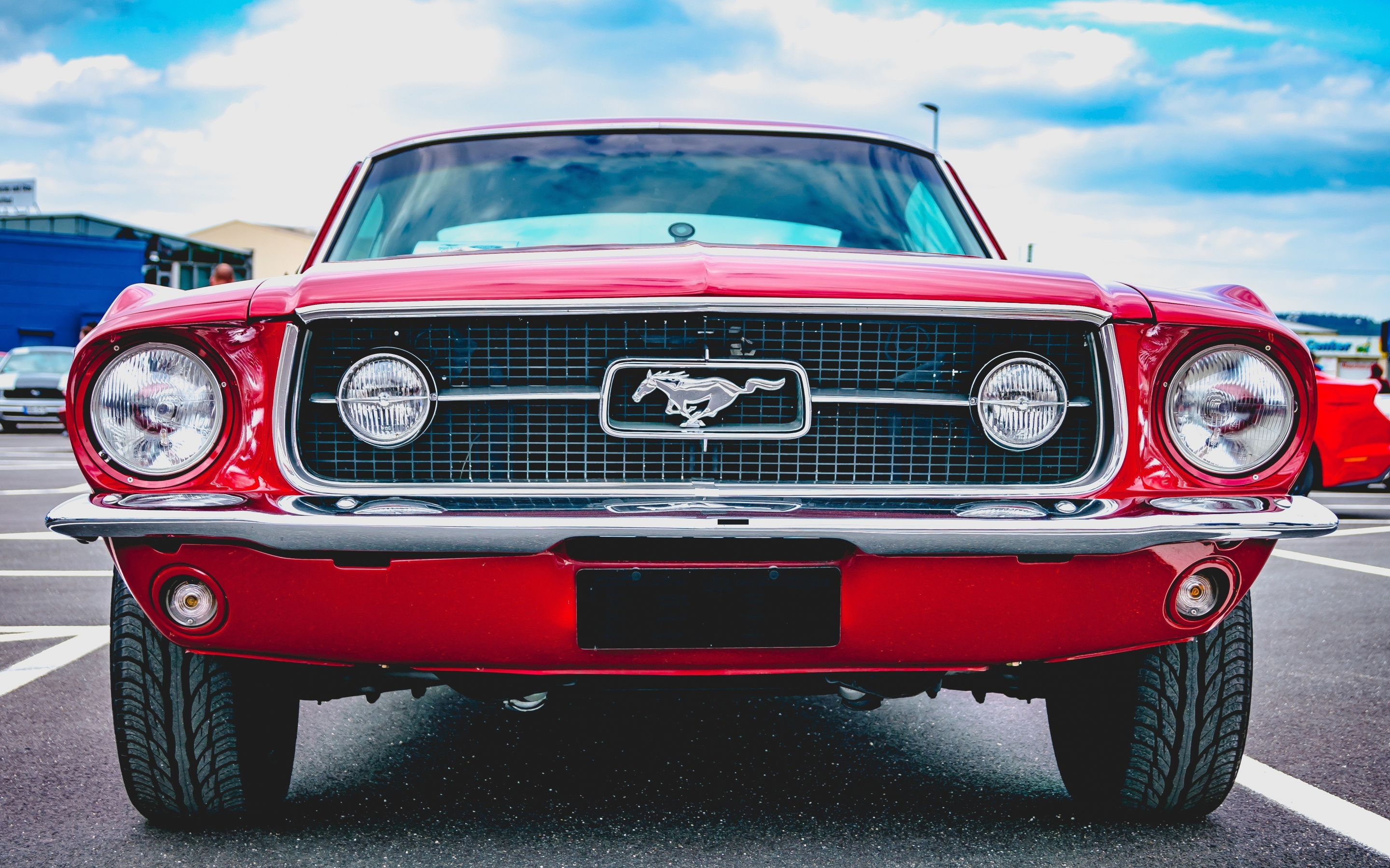 Auto, headlight, Ford Mustang, 2880x1800 wallpaper