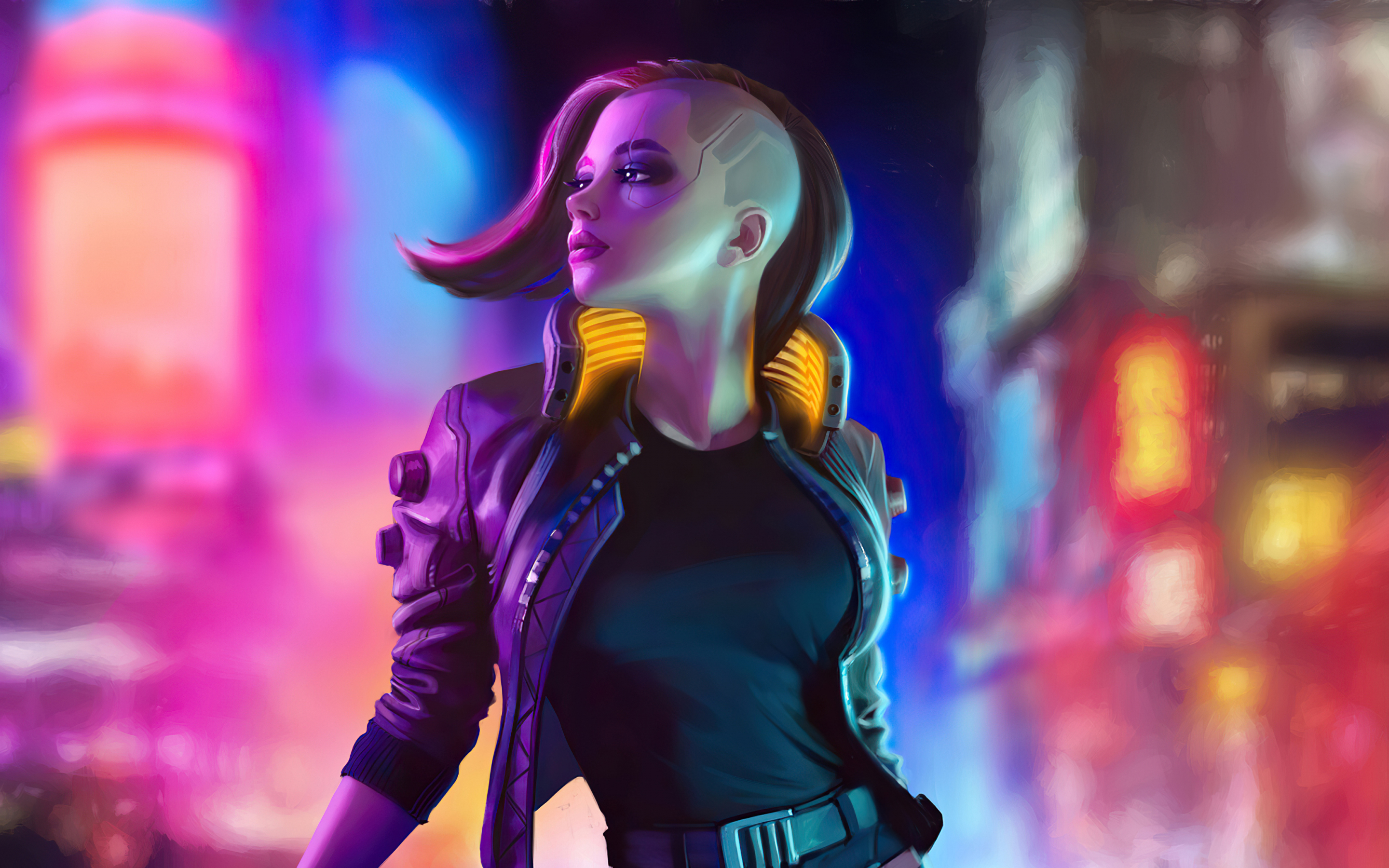 Urbun girl, Cyberpunk 2077, 2023, 2880x1800 wallpaper