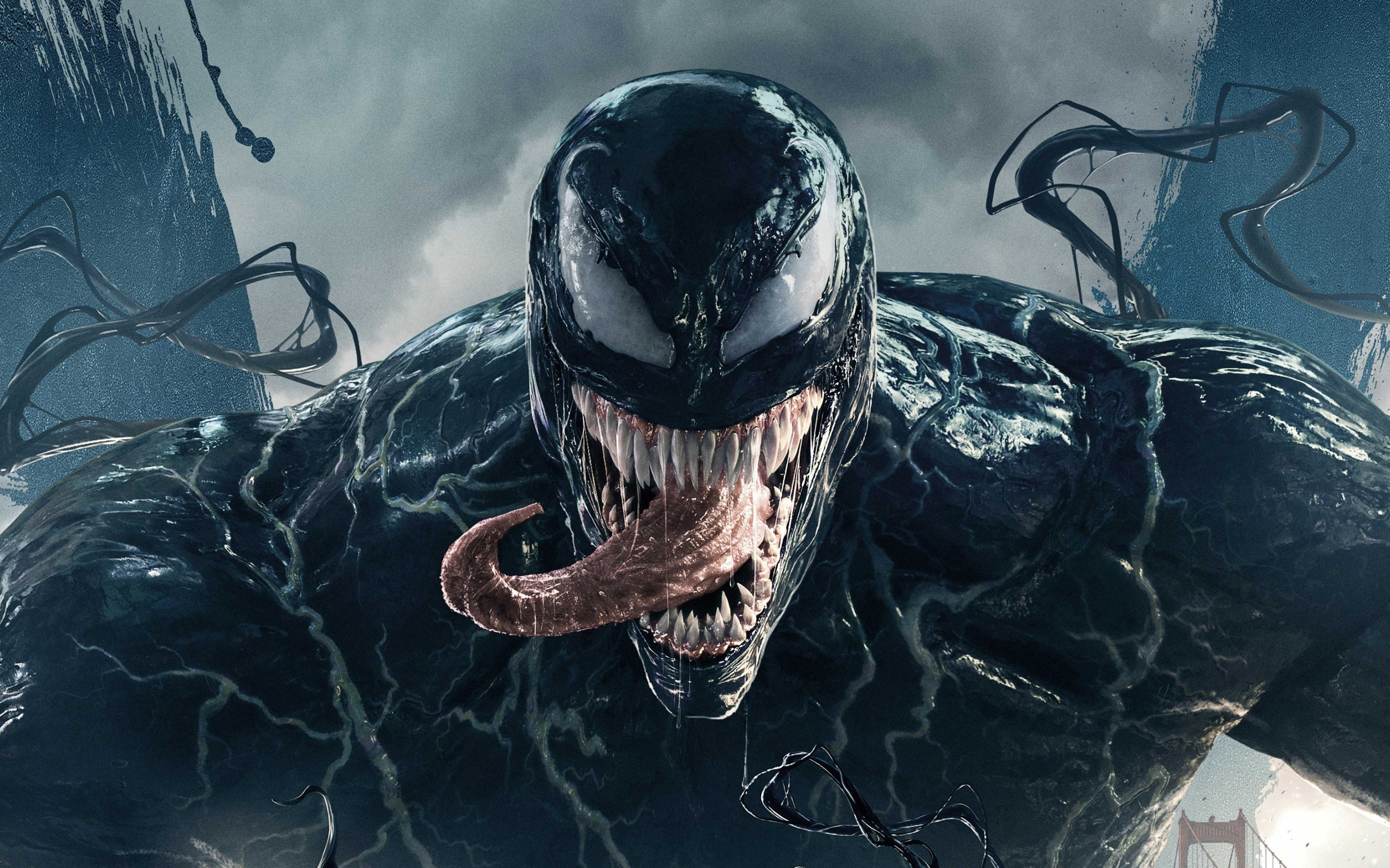 Venom, 2018 movie, official poster, 2880x1800 wallpaper