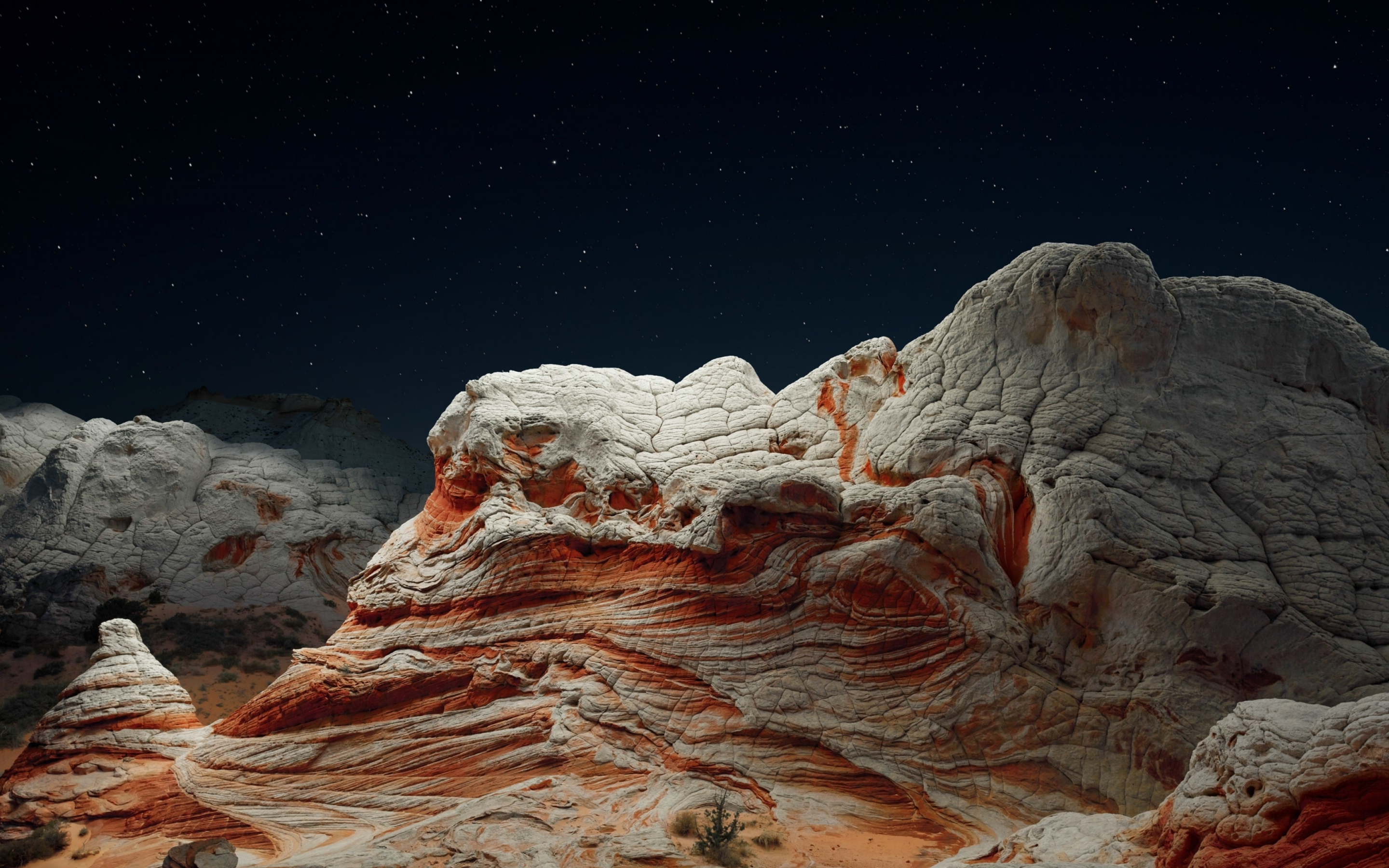 Nature, desert, death valley, night, 2880x1800 wallpaper