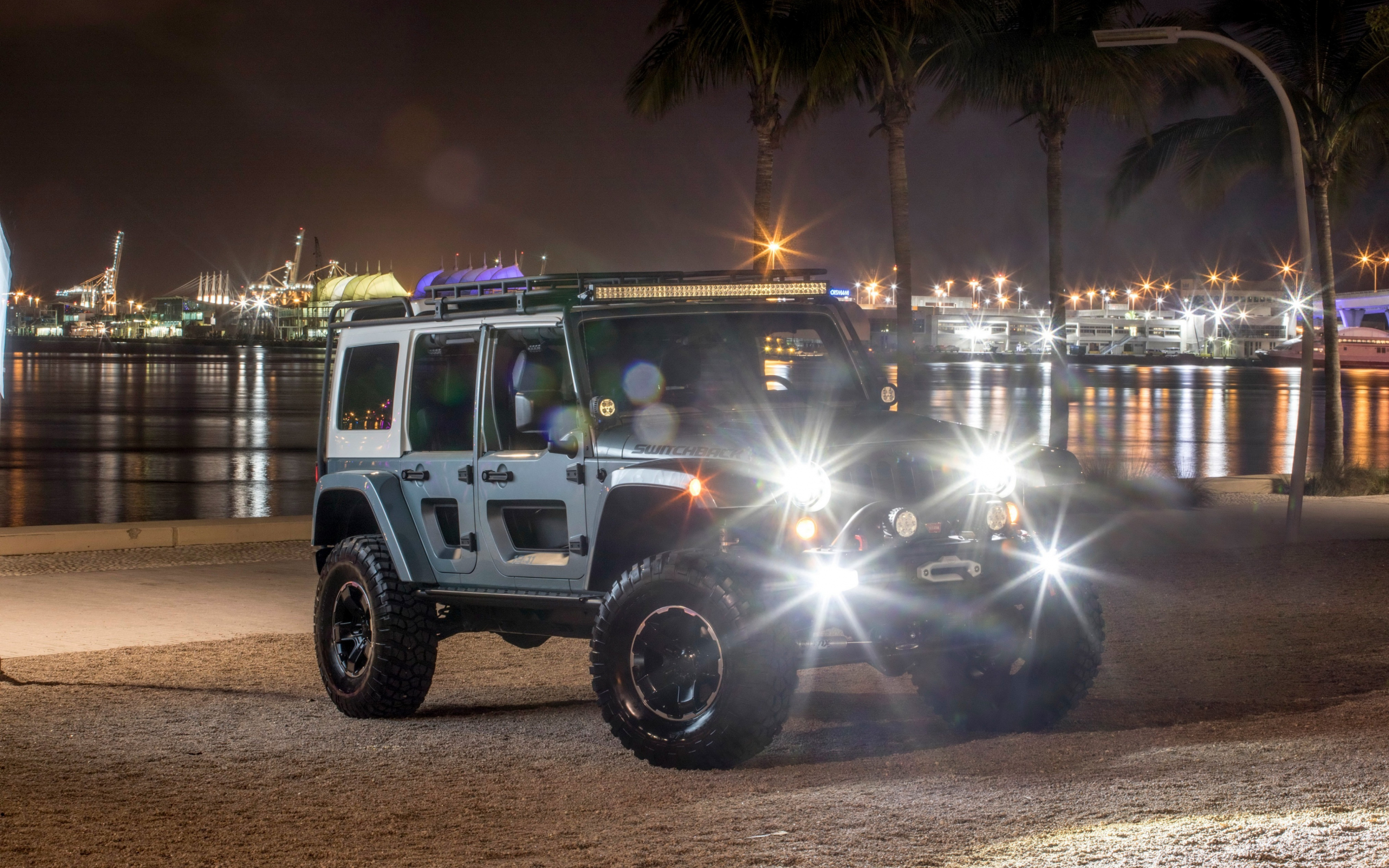 Jeep Switchback concept, headlight glow, SUV, 2880x1800 wallpaper