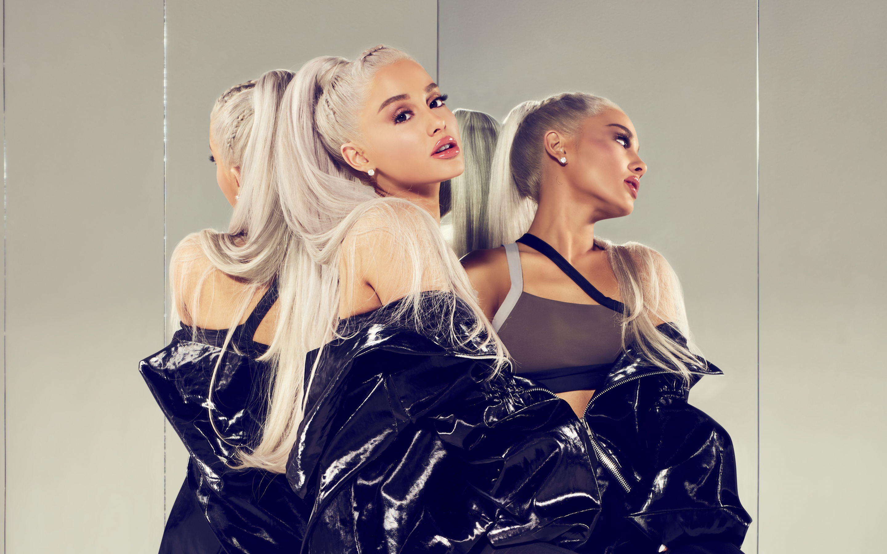 Ariana Grande, Reebok, reflections, 2018, 2880x1800 wallpaper