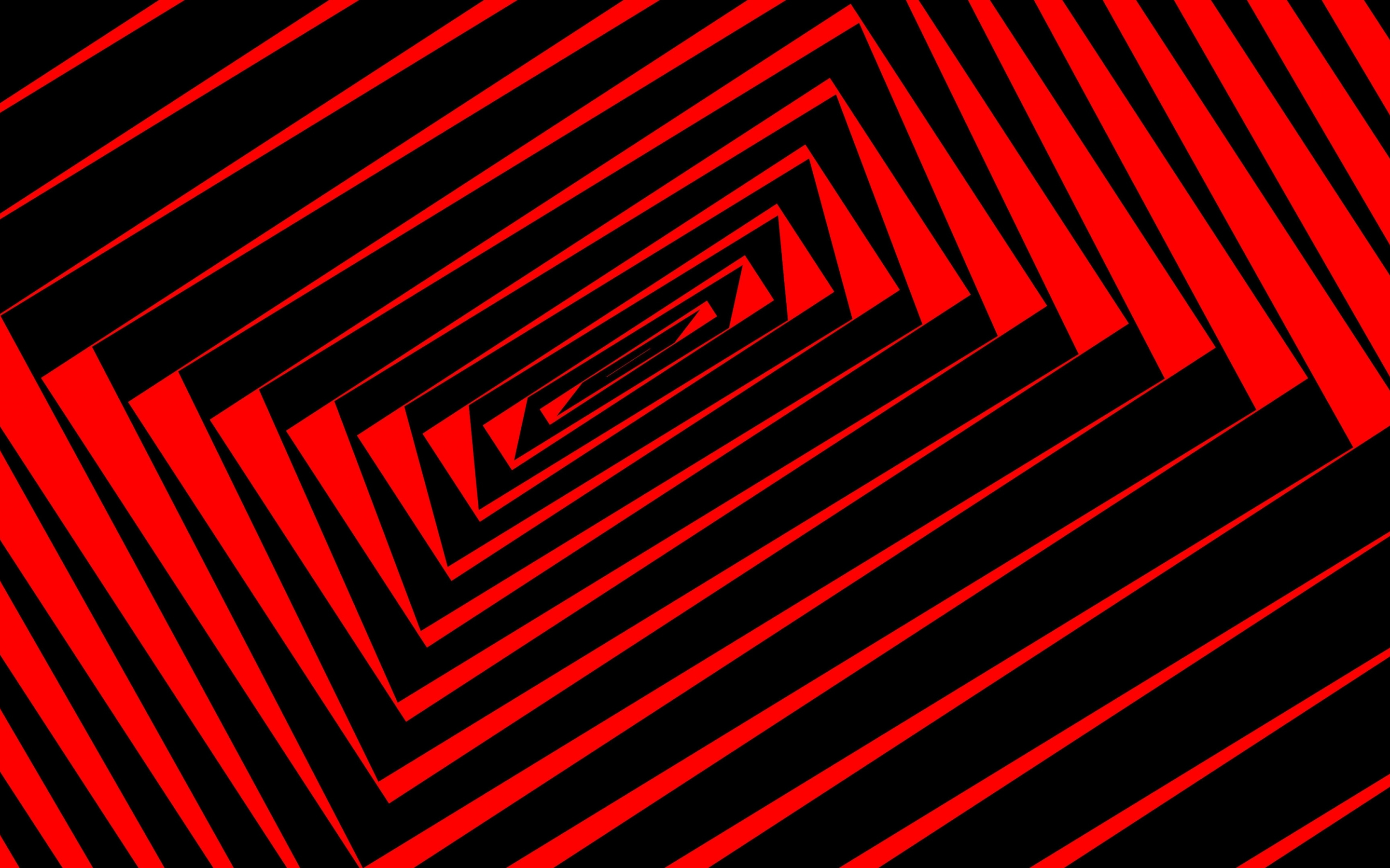 Red phenomenal edges, fractal, 2880x1800 wallpaper