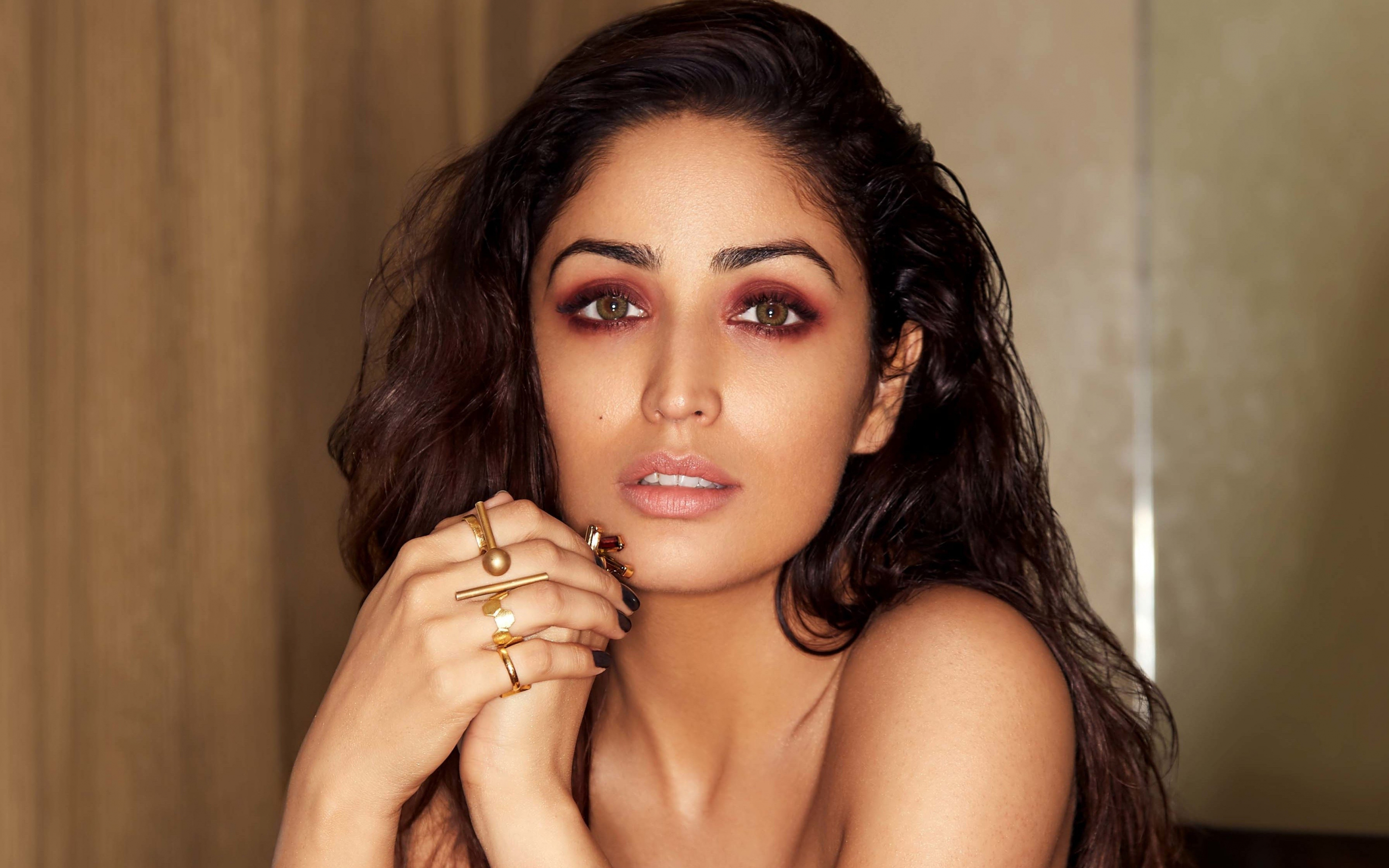 Yami Gautam, makeup, bollywood, celebrity, 2018, 2880x1800 wallpaper