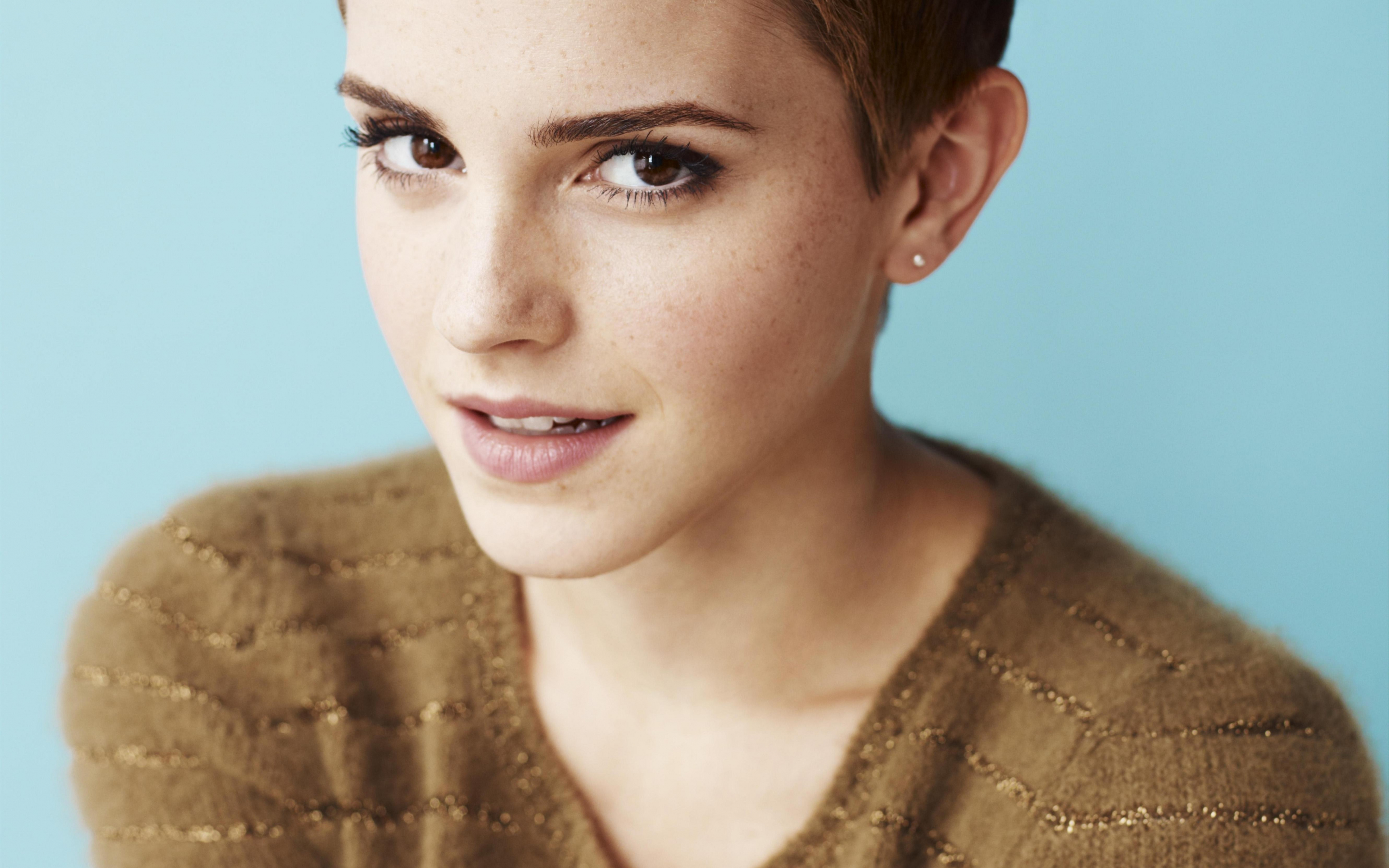 Emma watson, short hair, british celebrity, 2880x1800 wallpaper
