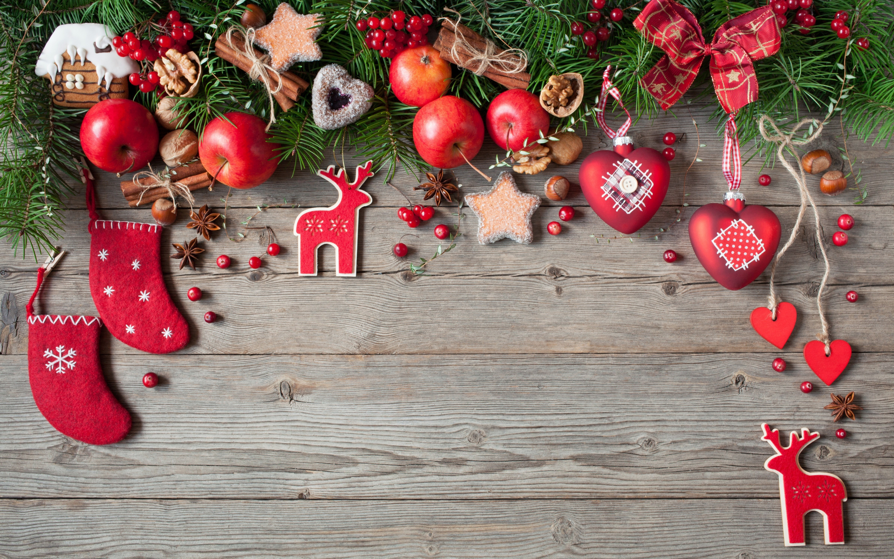 Decorations, holiday, Christmas, 2017, 2880x1800 wallpaper