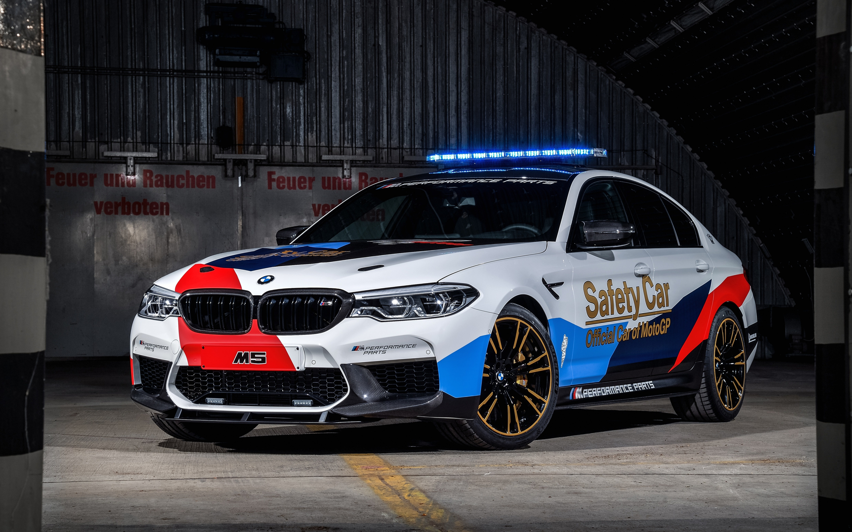 Front, BMW m5 motogp safety car, 2018, 2880x1800 wallpaper