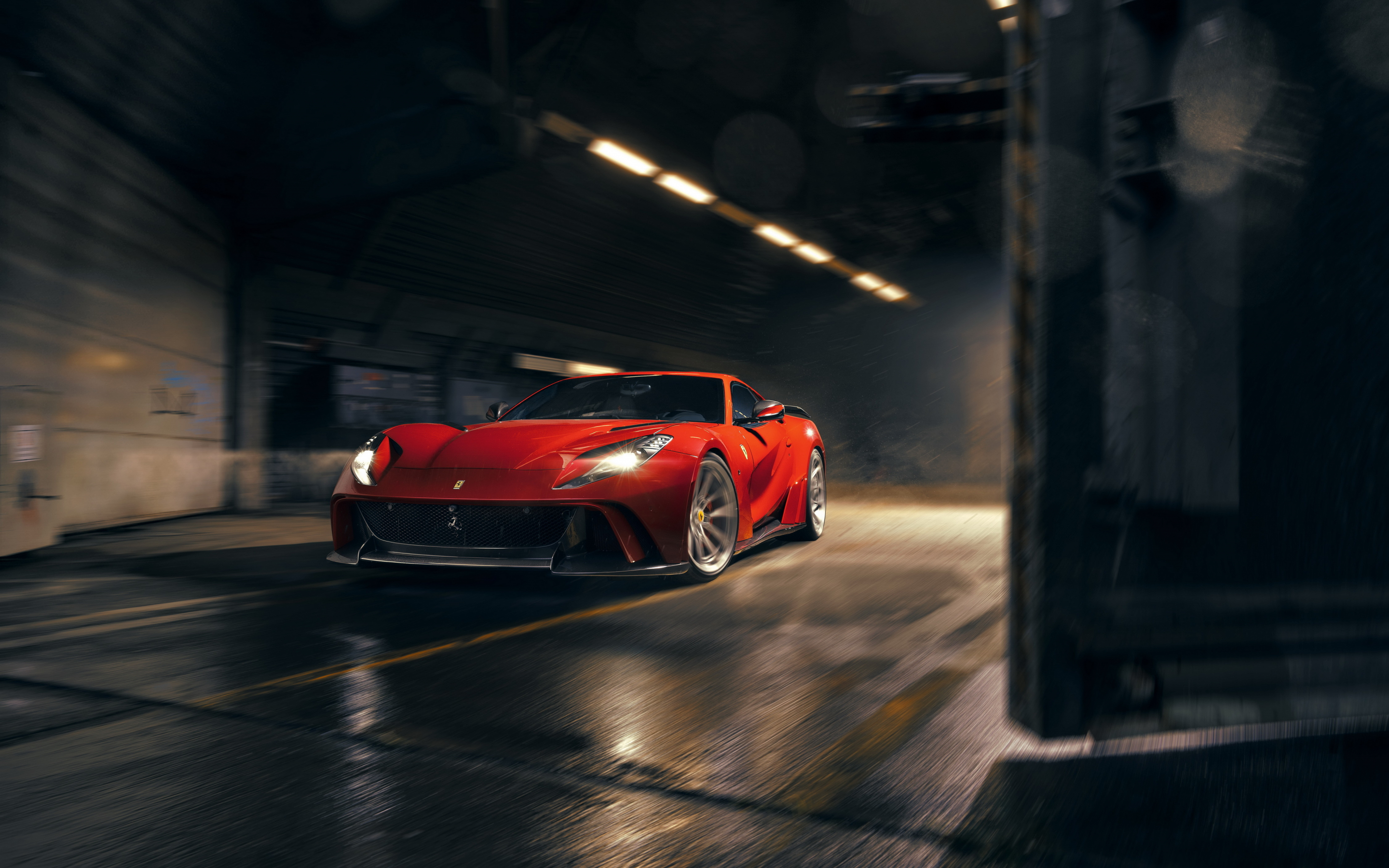 Novitec N-Largo Ferrari 812 Superfast, 2019, red car, 2880x1800 wallpaper