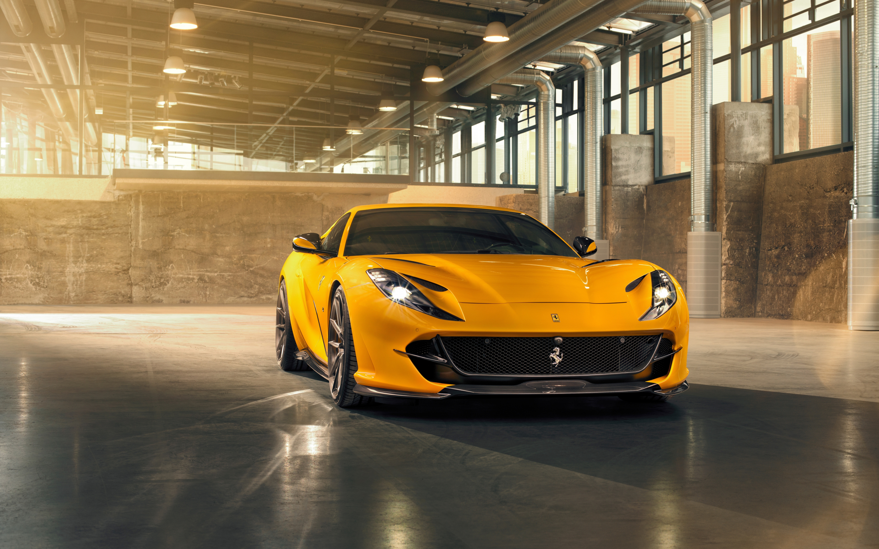 Ferrari 812 superfast, Novitec, yellow, 2019, 2880x1800 wallpaper