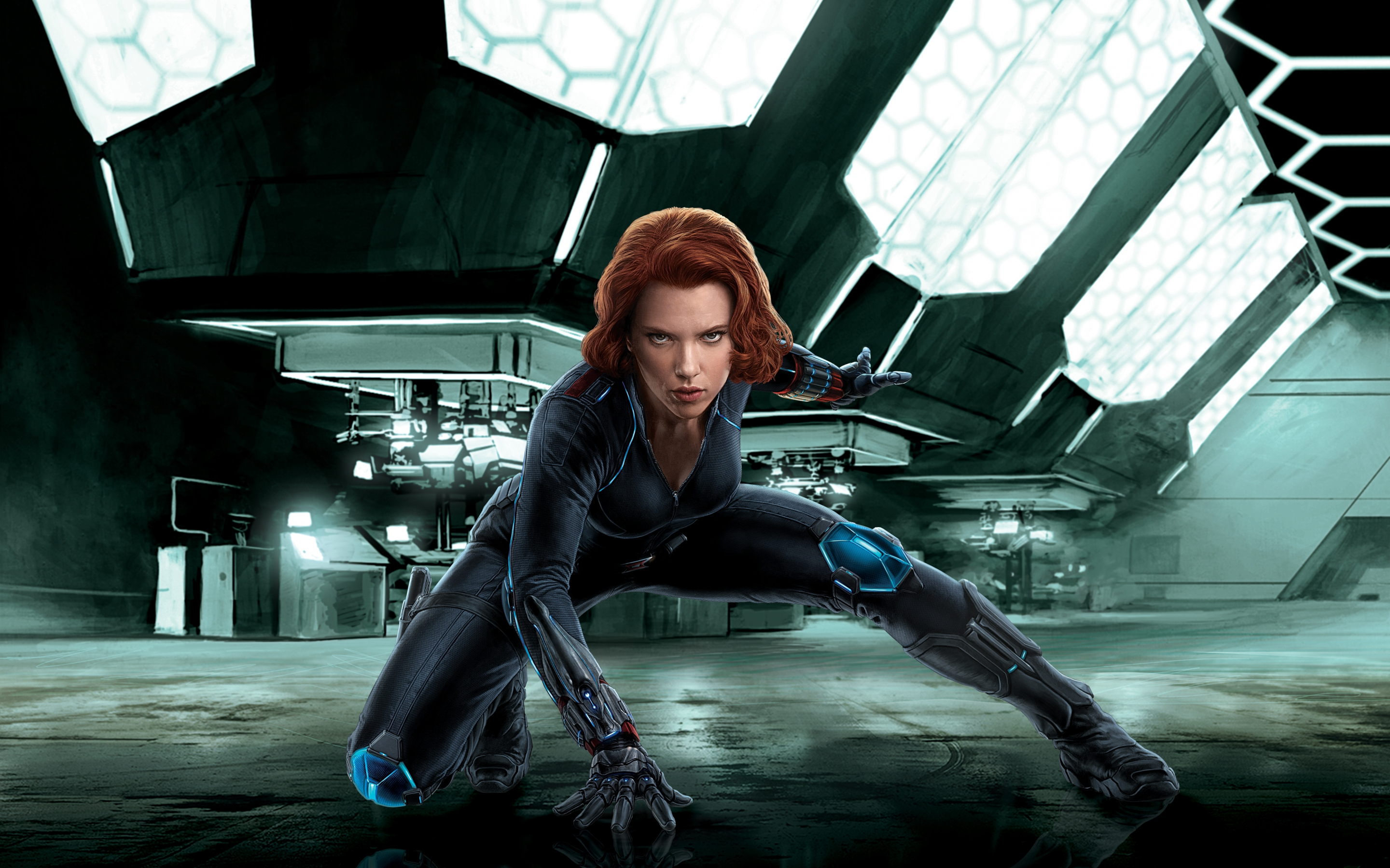 Scarlett Johansson as Black Widow, Avengers, movie, 2880x1800 wallpaper
