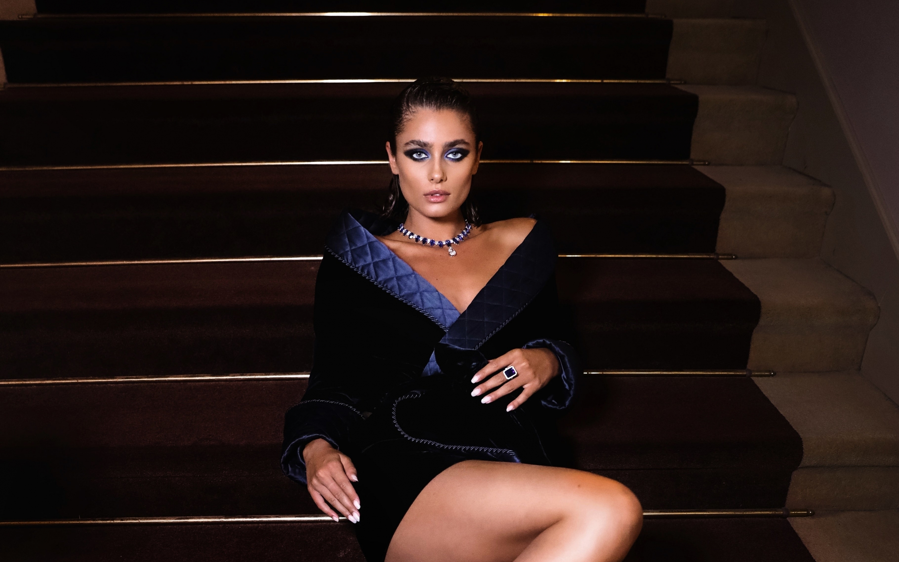 Black dress, model, Taylor Hill, gorgeous, 2880x1800 wallpaper