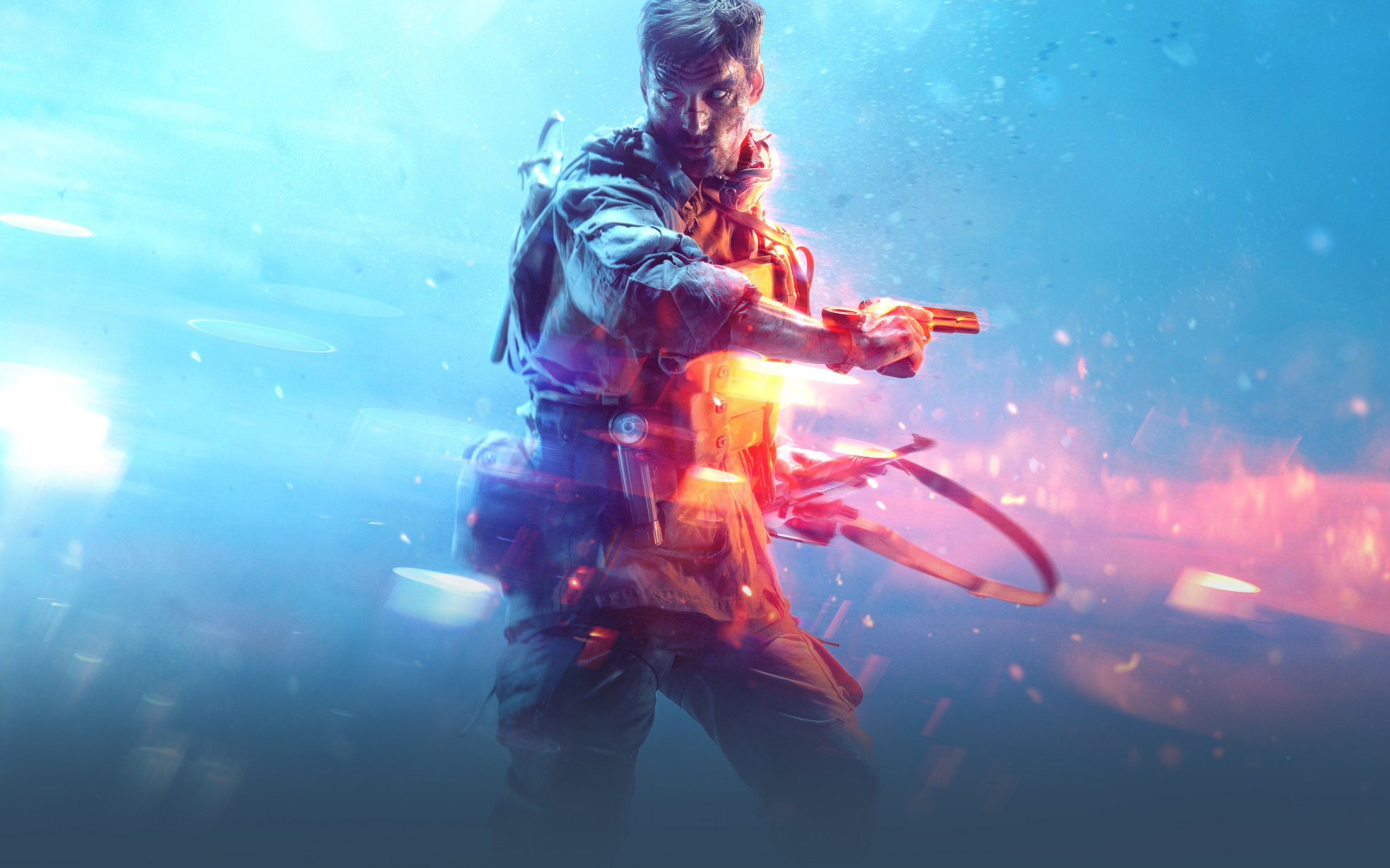 Battlefield 5, soldier, poster, video game, 2880x1800 wallpaper