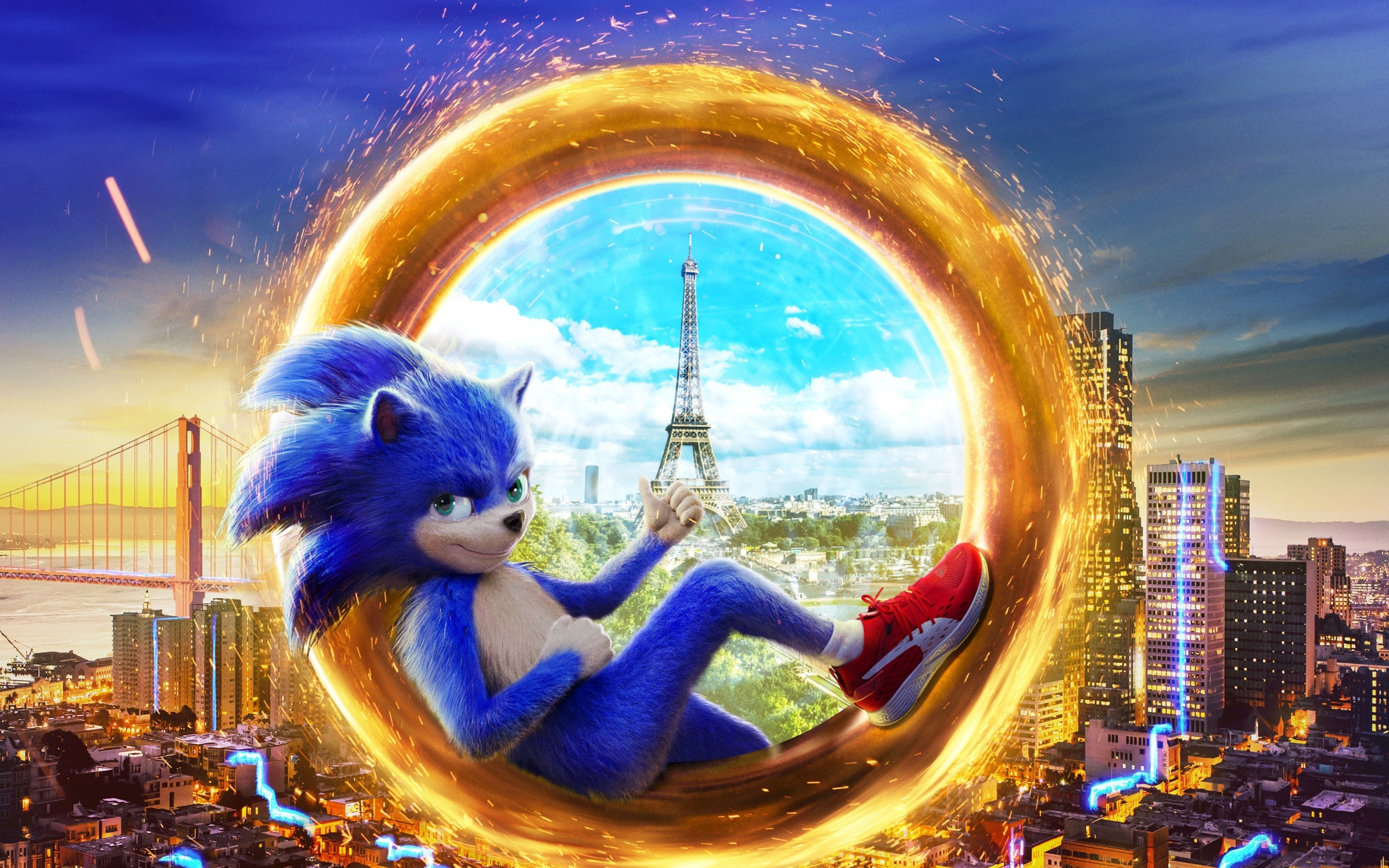 Sonic The Hedgehog, 2019 movie, 2880x1800 wallpaper