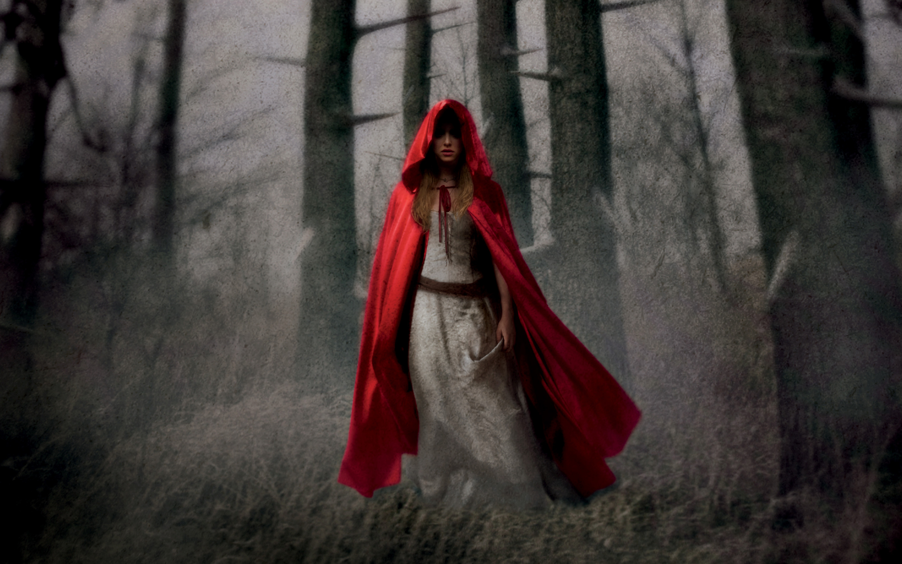 Red Riding Hood, fantasy, girl model, cosplay, 2880x1800 wallpaper