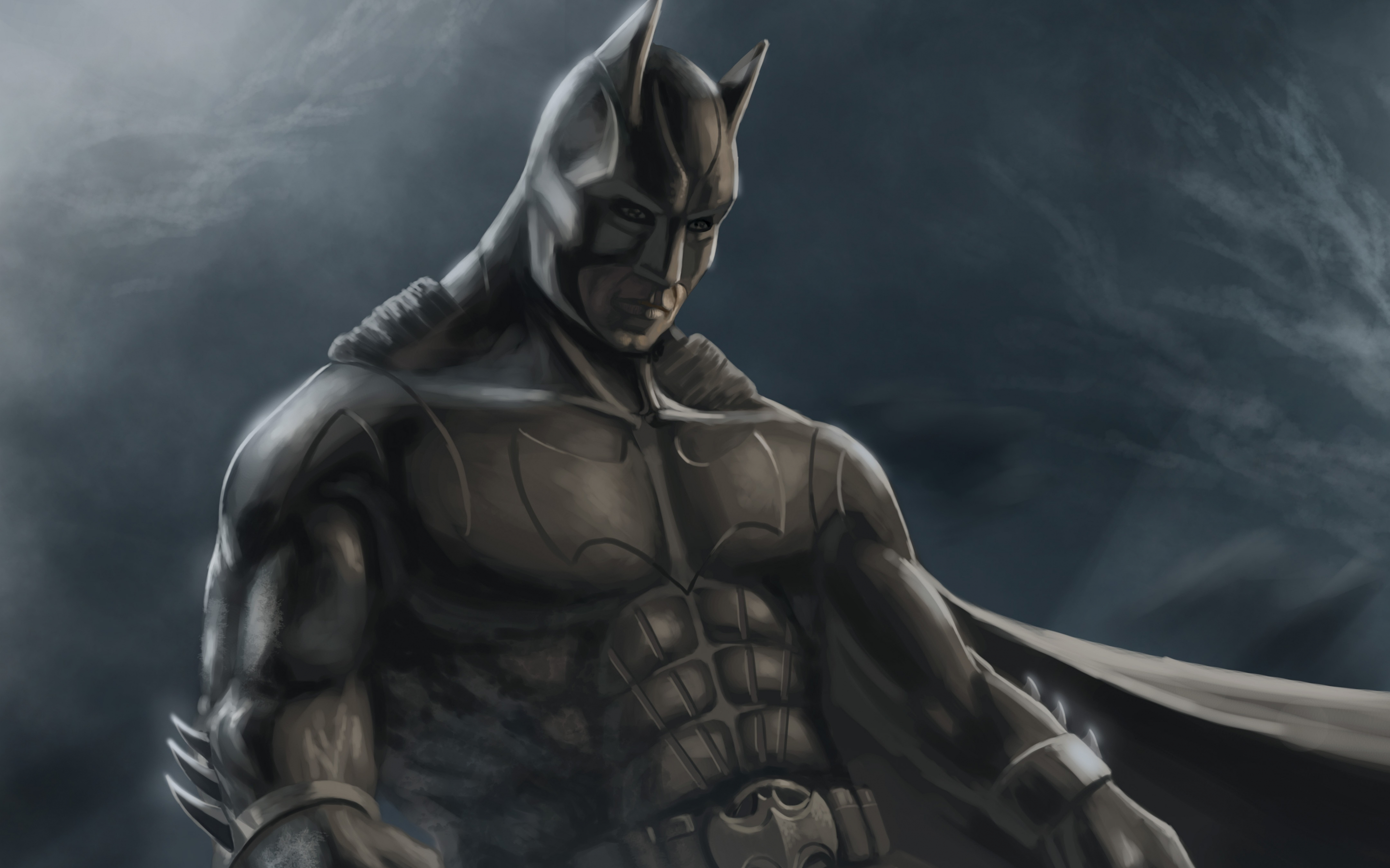 Batman, the dark knight, superhero, fan artwork, 2880x1800 wallpaper