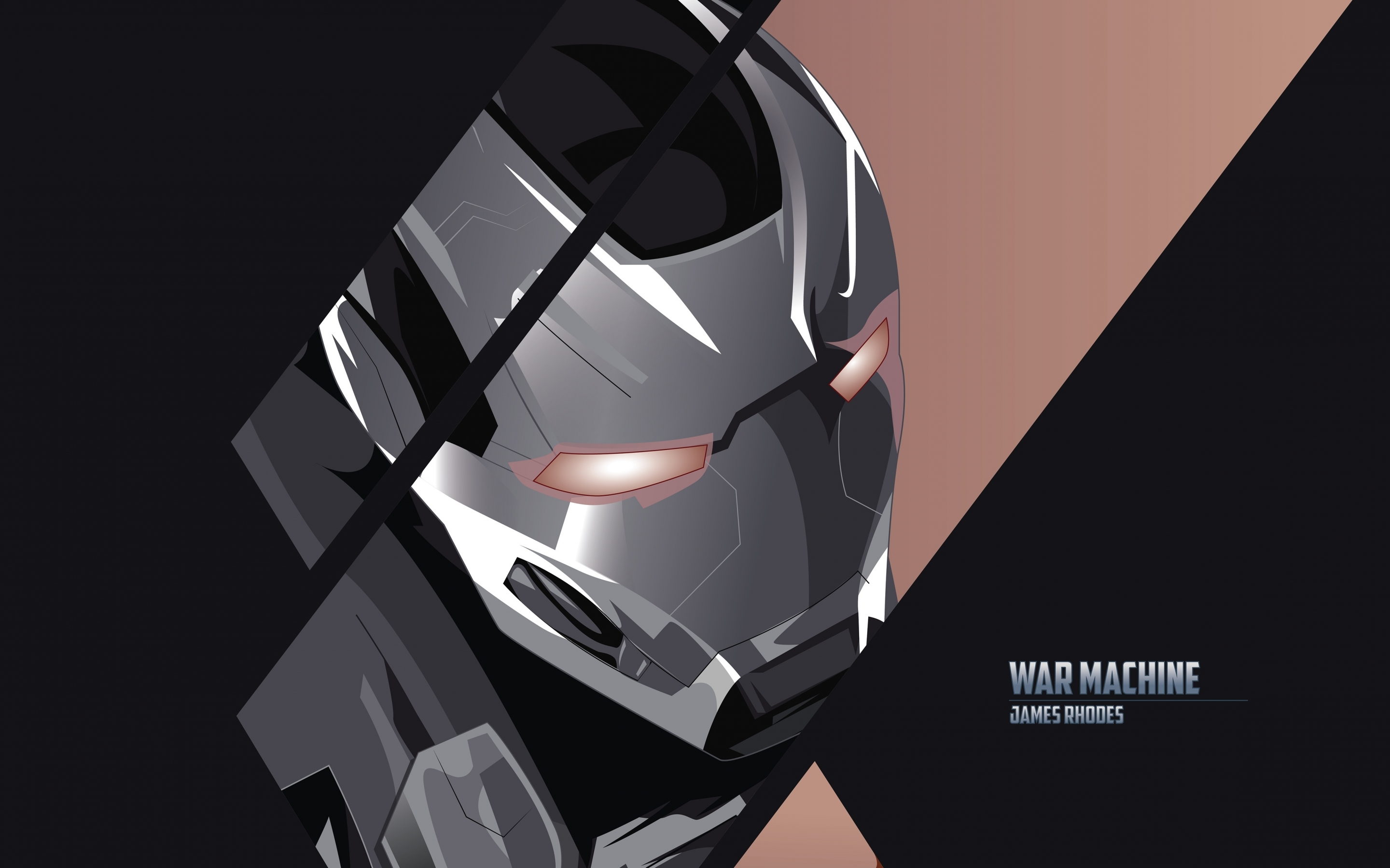 War Machine, James Rhodes, superhero, minimal, 2880x1800 wallpaper