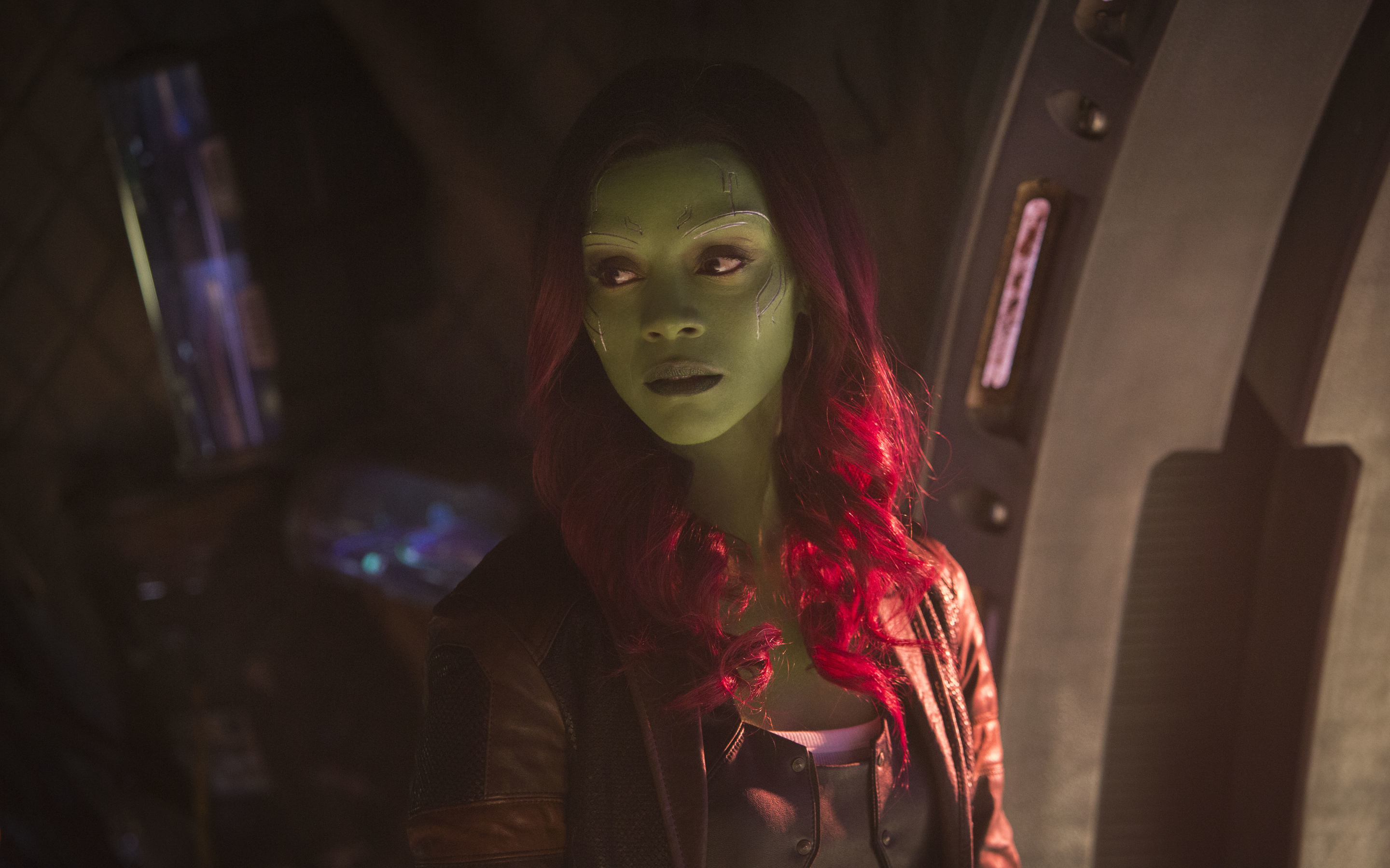 Gamora, Zoe Saldana, celebrity, Avengers: Infinity War, movie, 2018, 2880x1800 wallpaper