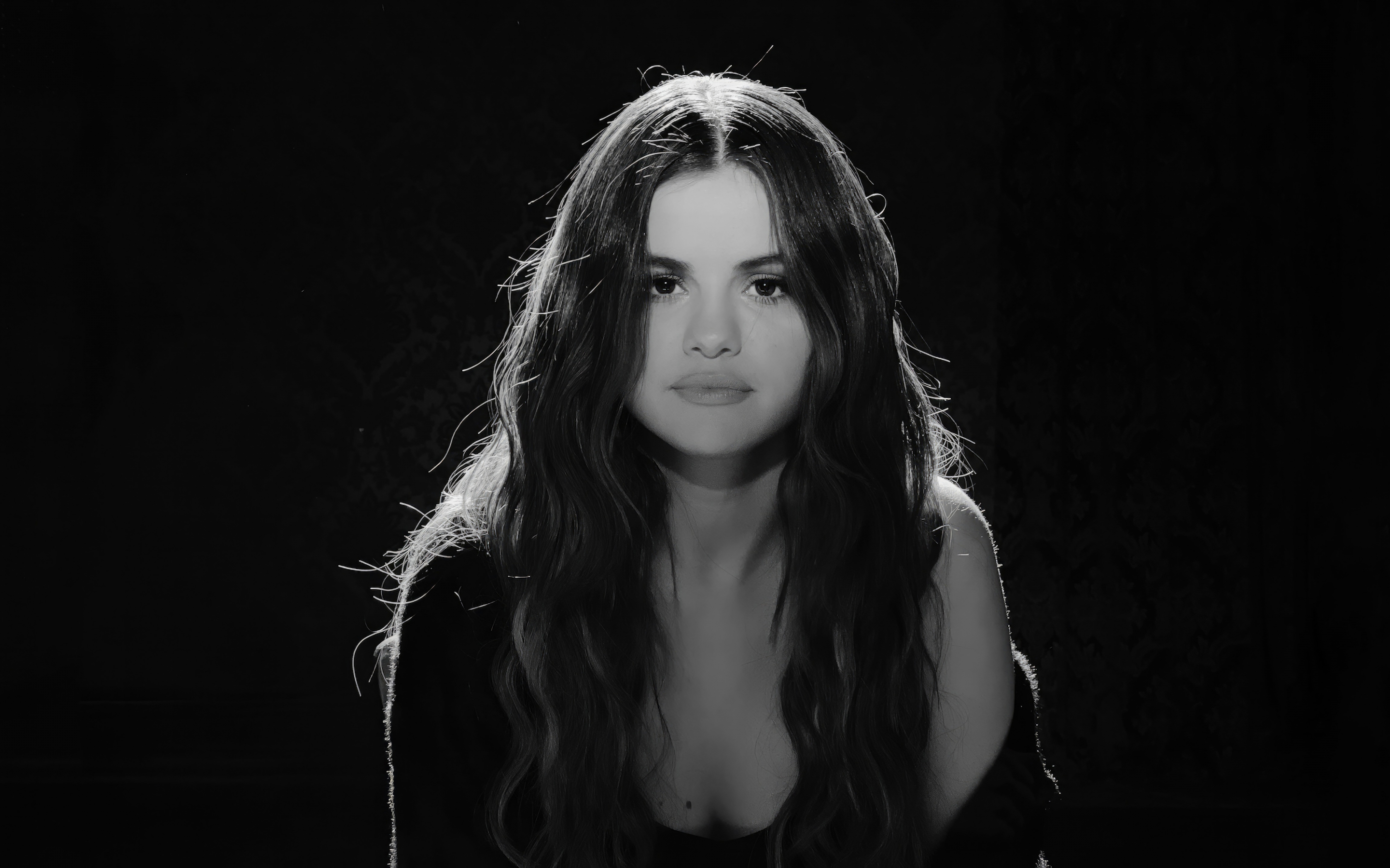 Selena Gomez, Lose you to love me do, BW, actress, 2880x1800 wallpaper
