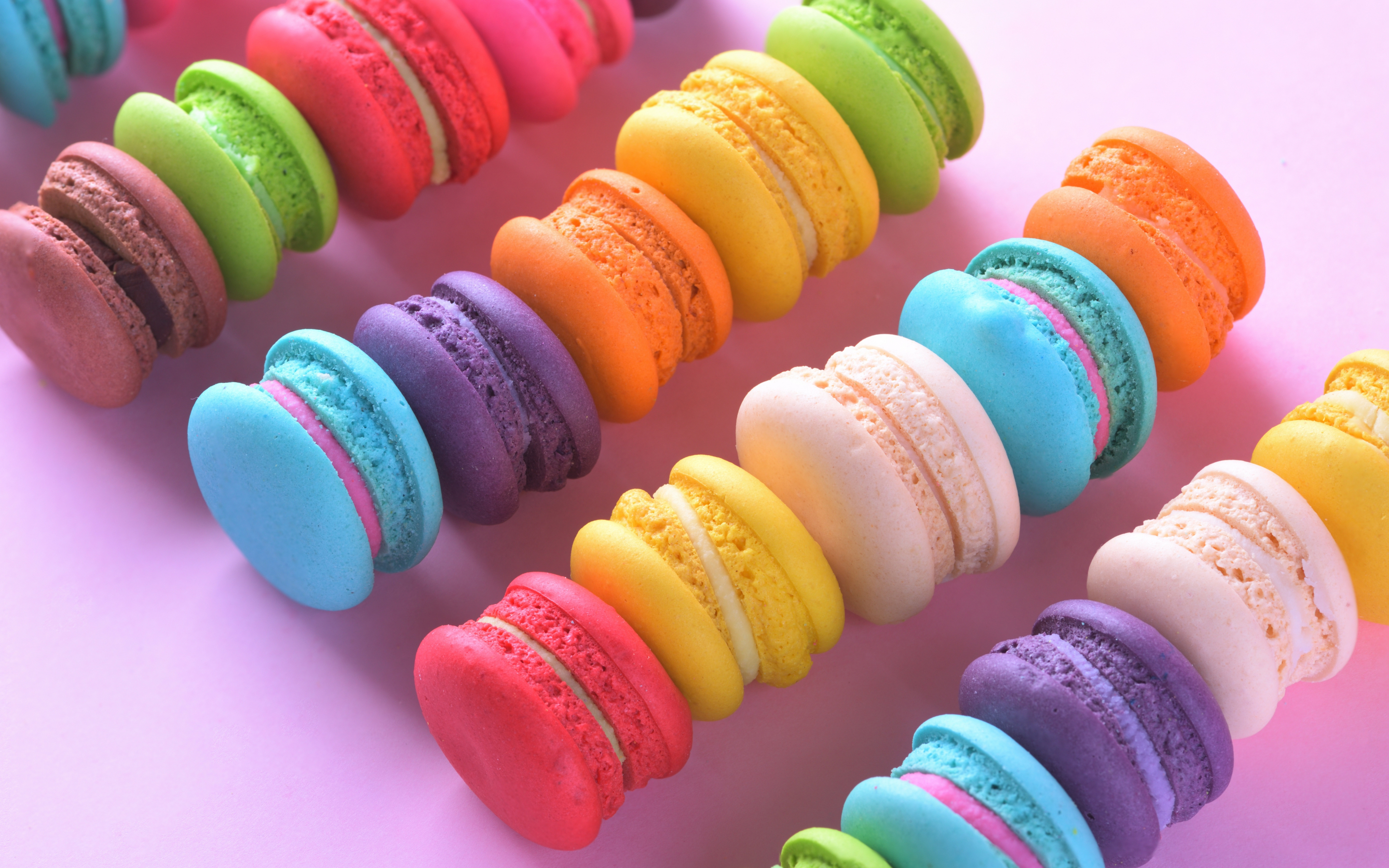 Food, colorful sweets, macarons, 2880x1800 wallpaper