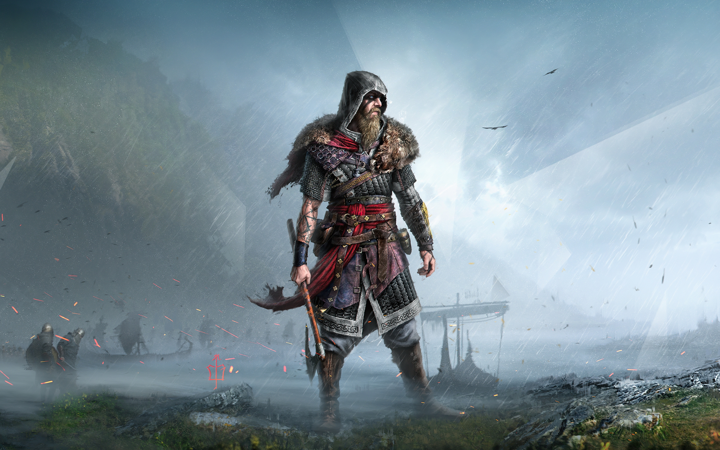 Warrior, Assassin's Creed: Valhalla, 2020, 2880x1800 wallpaper