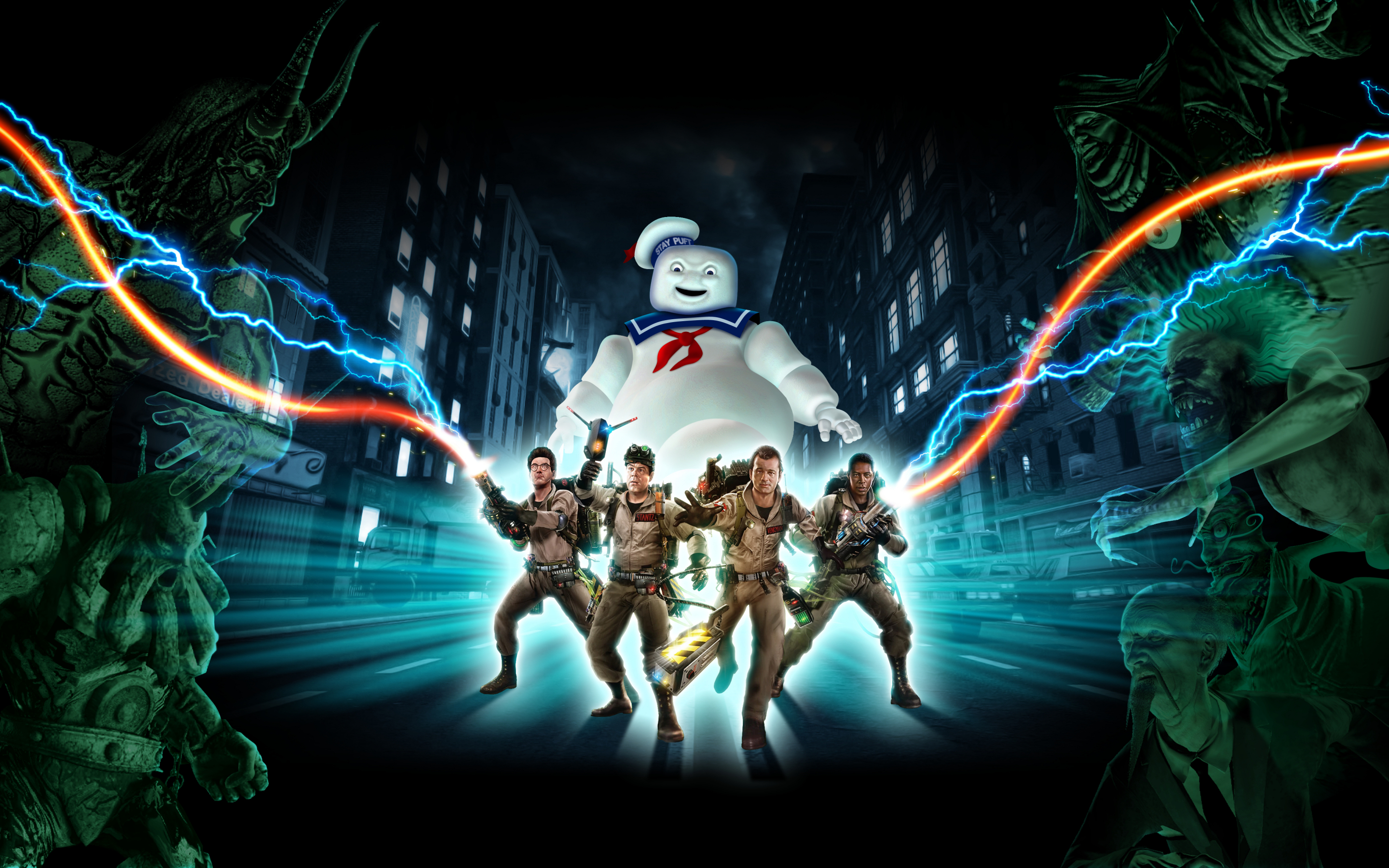 Ghostbusters, movie poster, classic movie, 2880x1800 wallpaper