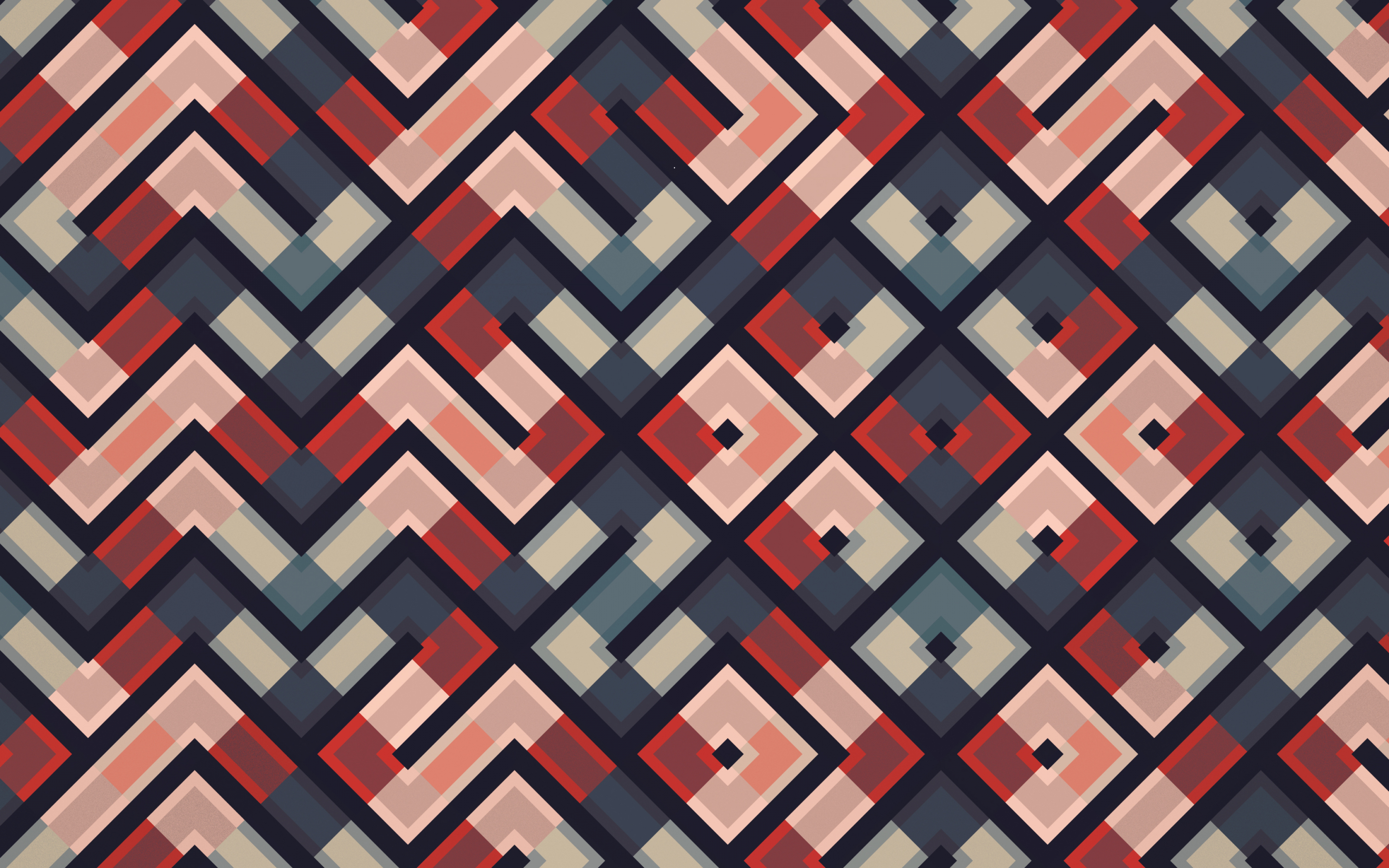 Pattern, lines, squares, colorful, abstraction, 2880x1800 wallpaper