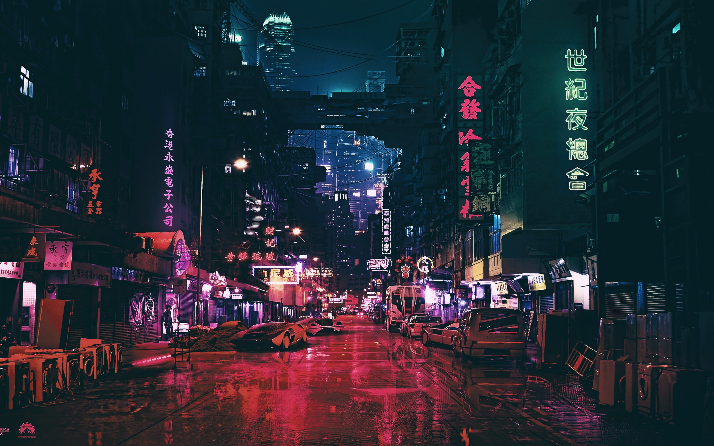 Ghost in the shell, city, movie, 2880x1800 wallpaper