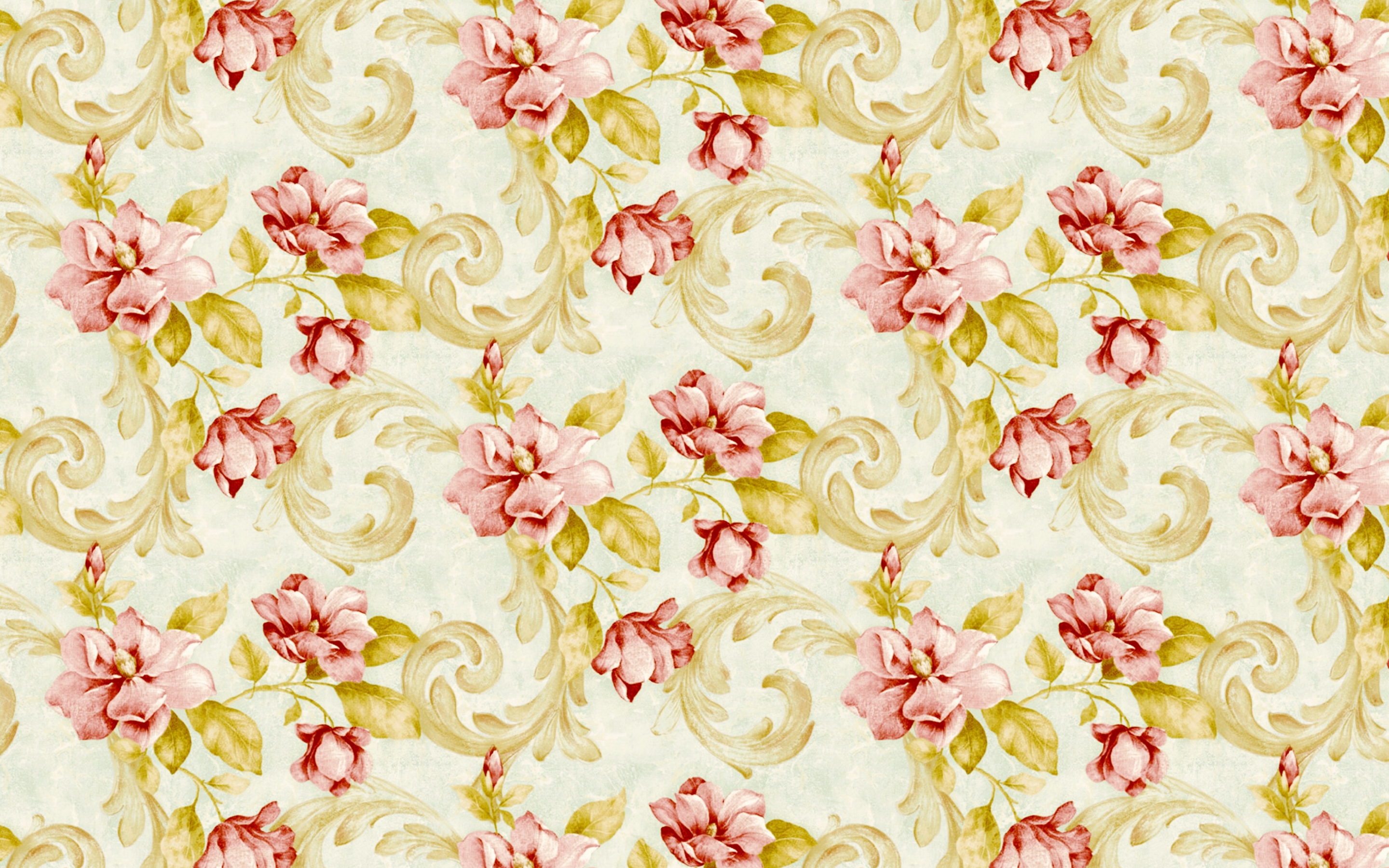 Colorful, flowers, texture, digital art, 2880x1800 wallpaper