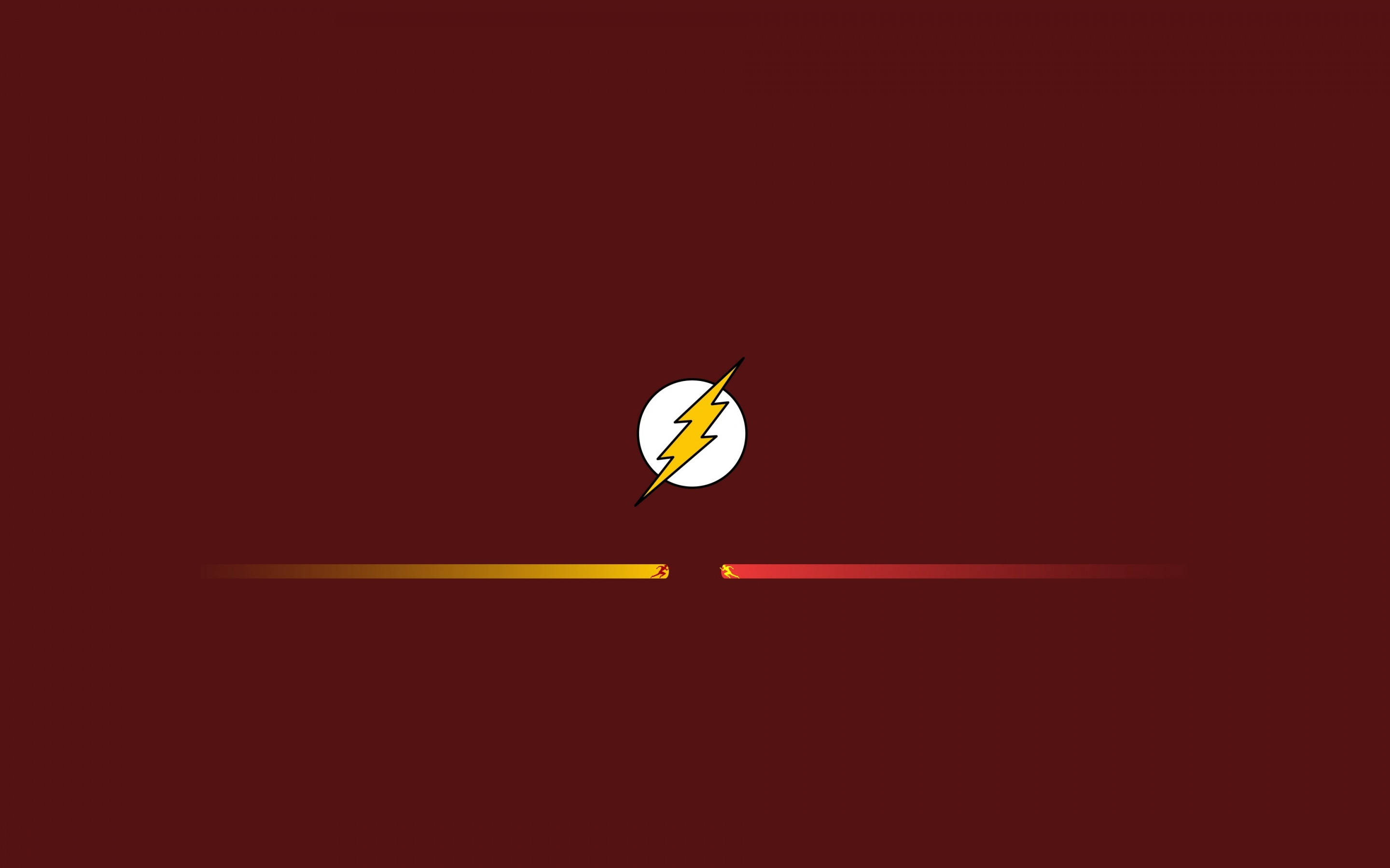 Minimal, flash, superhero, the speedster, 2880x1800 wallpaper