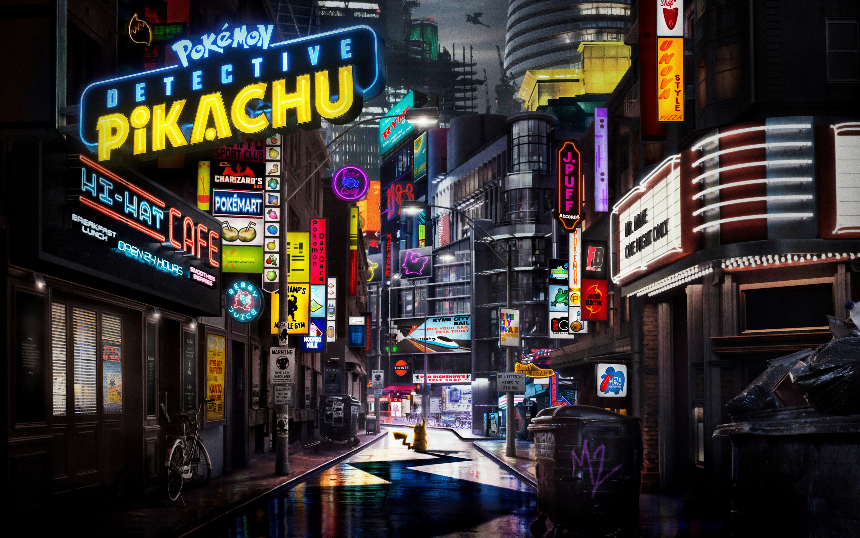 POKÉMON Detective Pikachu, animation movie, 2019, 2880x1800 wallpaper