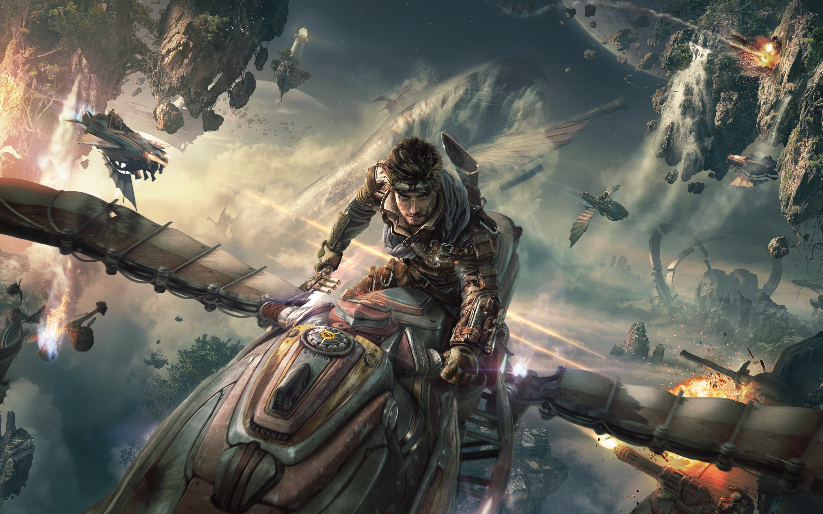 Ascent: Infinite Realm, video game, rider, 2880x1800 wallpaper
